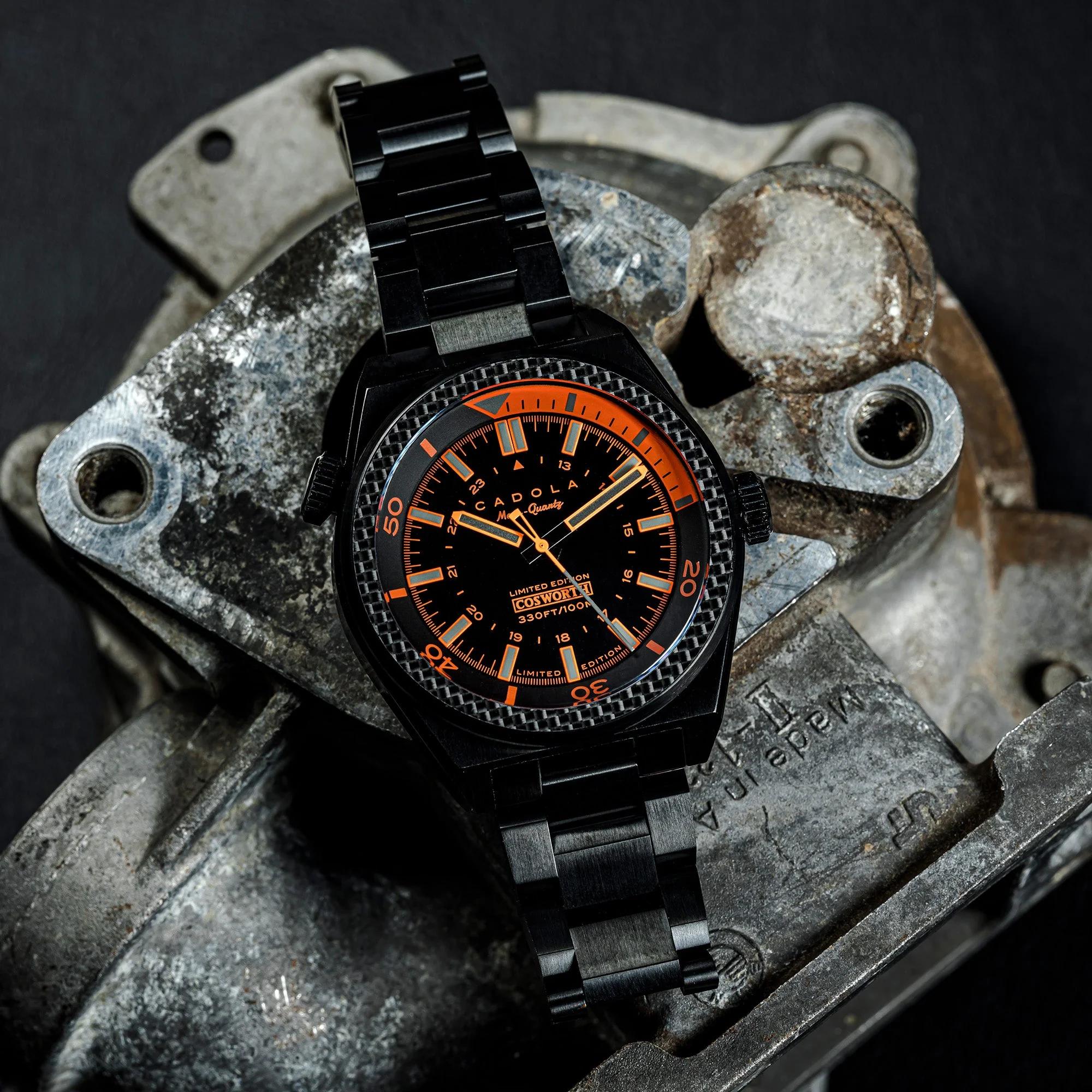 COSWORTH COSTIN MECA-QUARTZ LIMITED EDITION BLACK / STAINLESS STEEL | Black Dial - Image 2