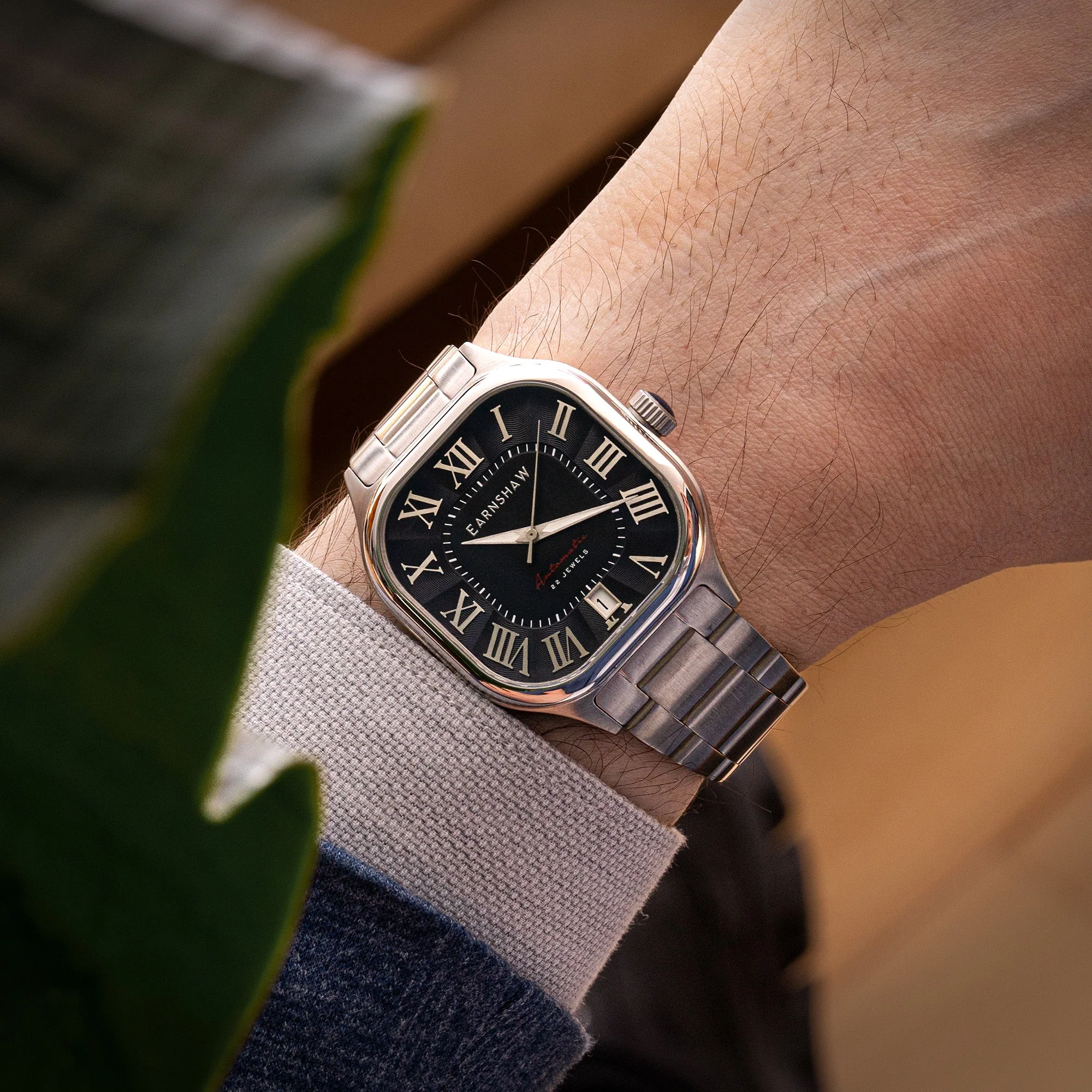 Coussin Automatic Black / Stainless Steel | Black Dial - Image 4