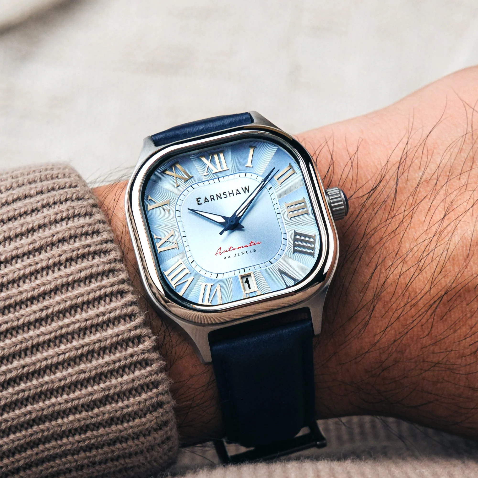 Coussin Automatic Blue / Blue Genuine Leather | Blue Dial - Image 2