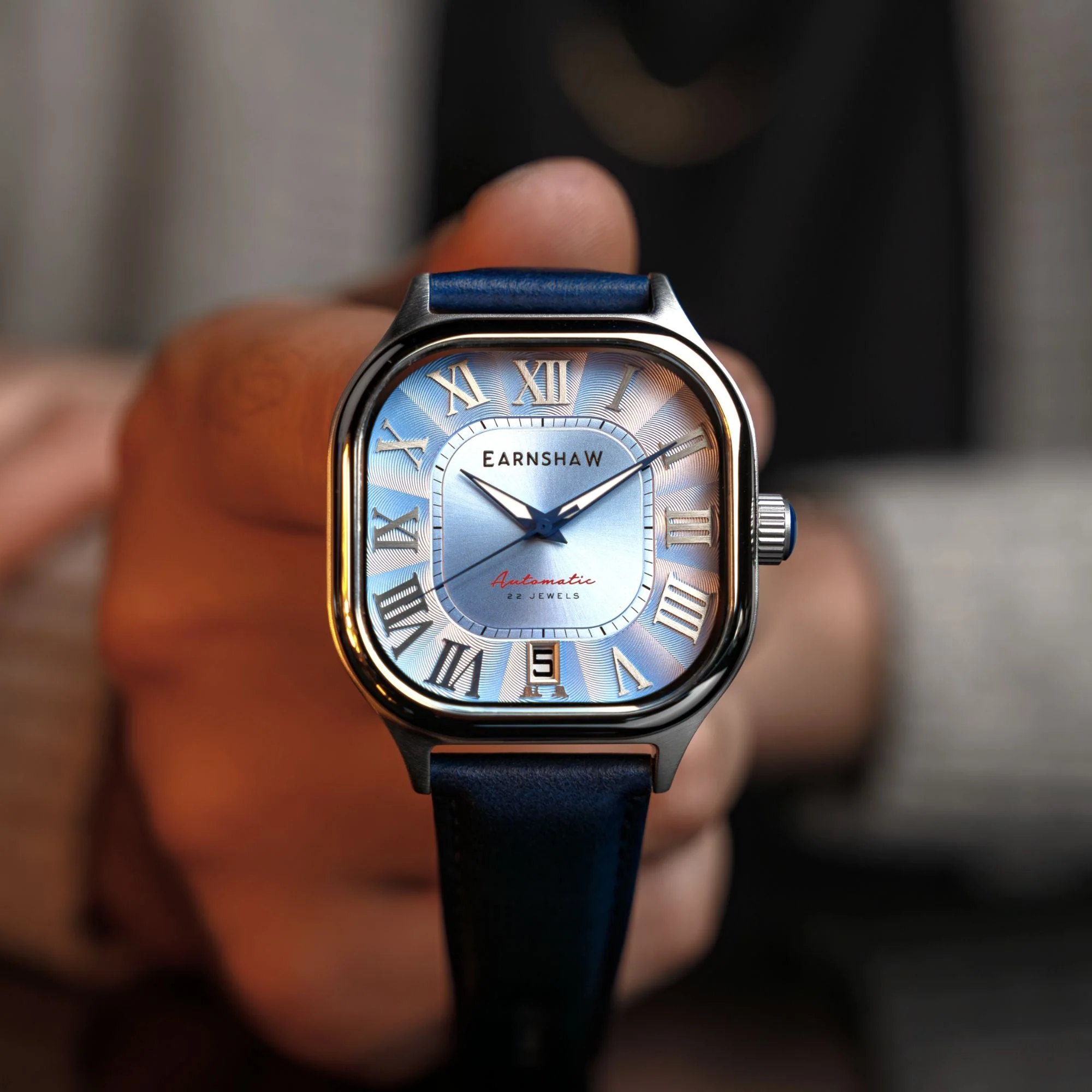 Coussin Automatic Blue / Blue Genuine Leather | Blue Dial - Image 3