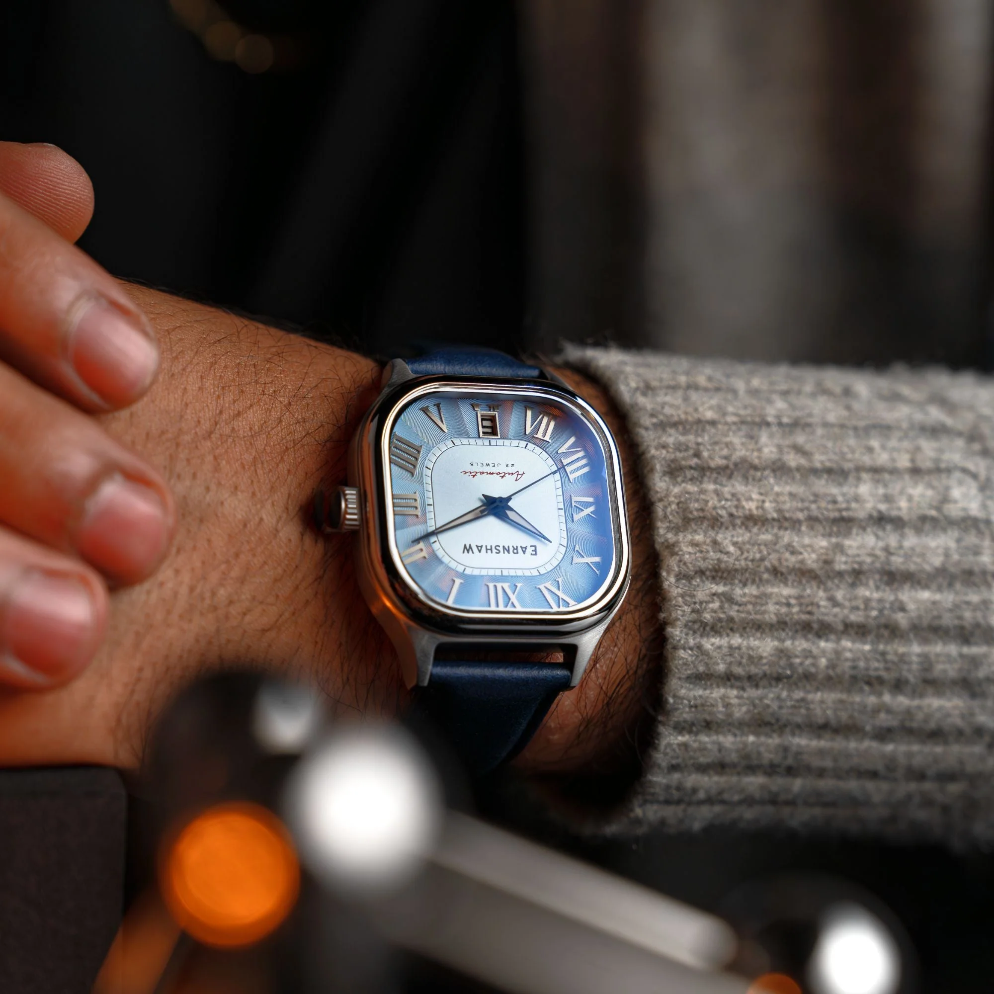 Coussin Automatic Blue / Blue Genuine Leather | Blue Dial - Image 4