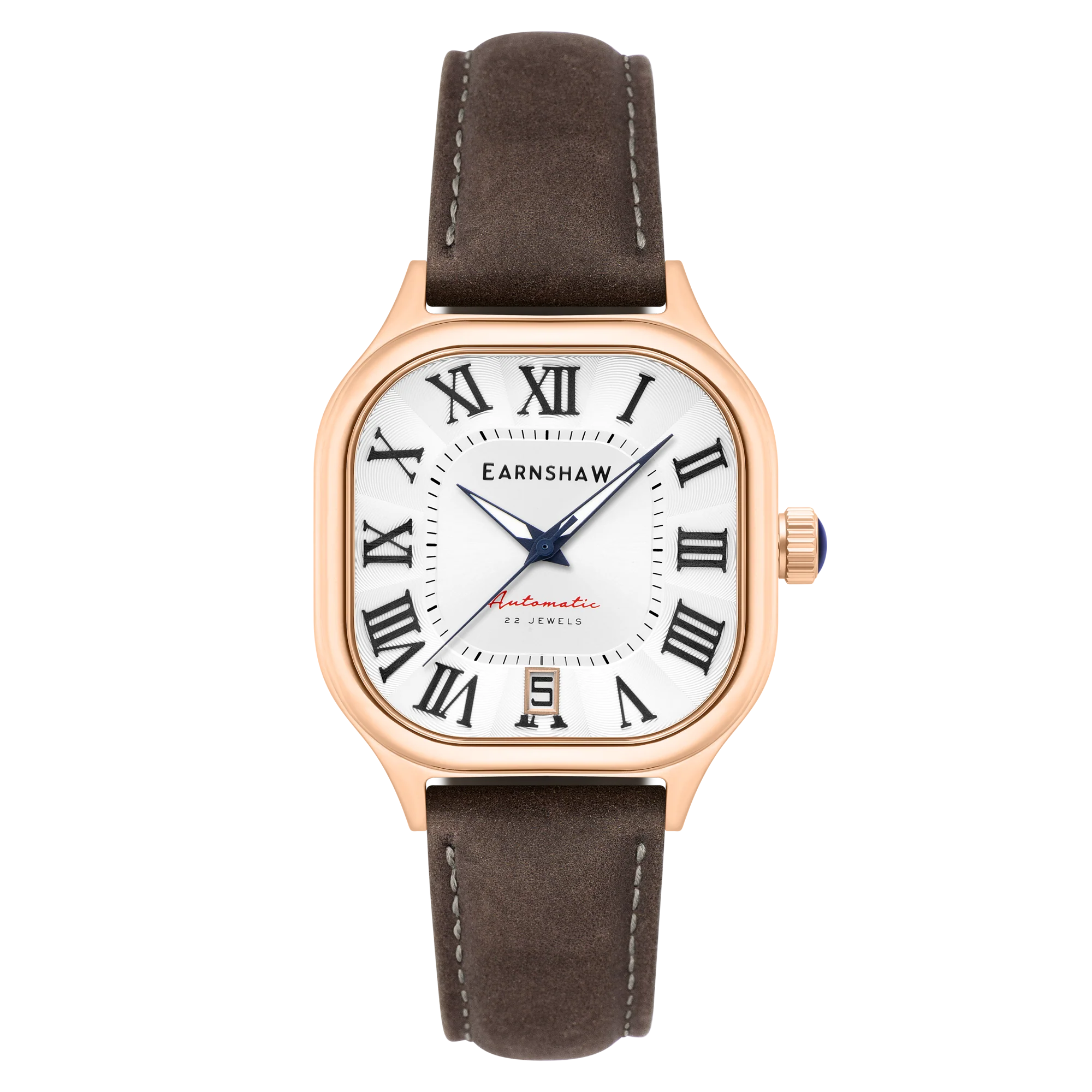 Coussin Automatic White / Grey Genuine Leather | White Dial