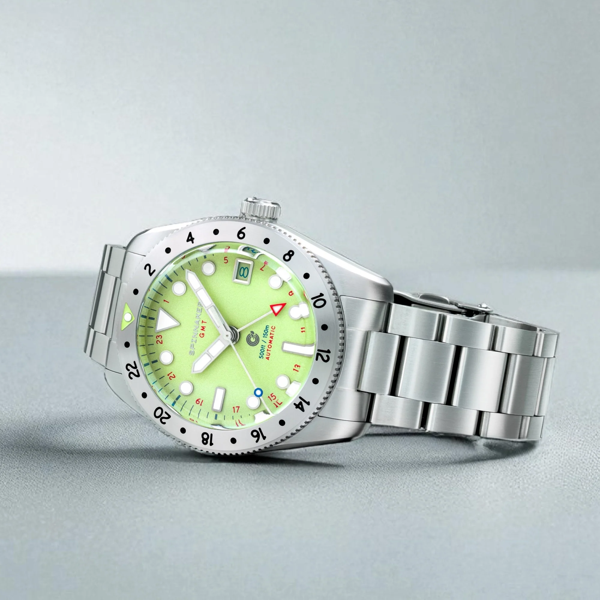 Croft 39 GMT Automatic Green / Stainless Steel | Green Dial - Image 4