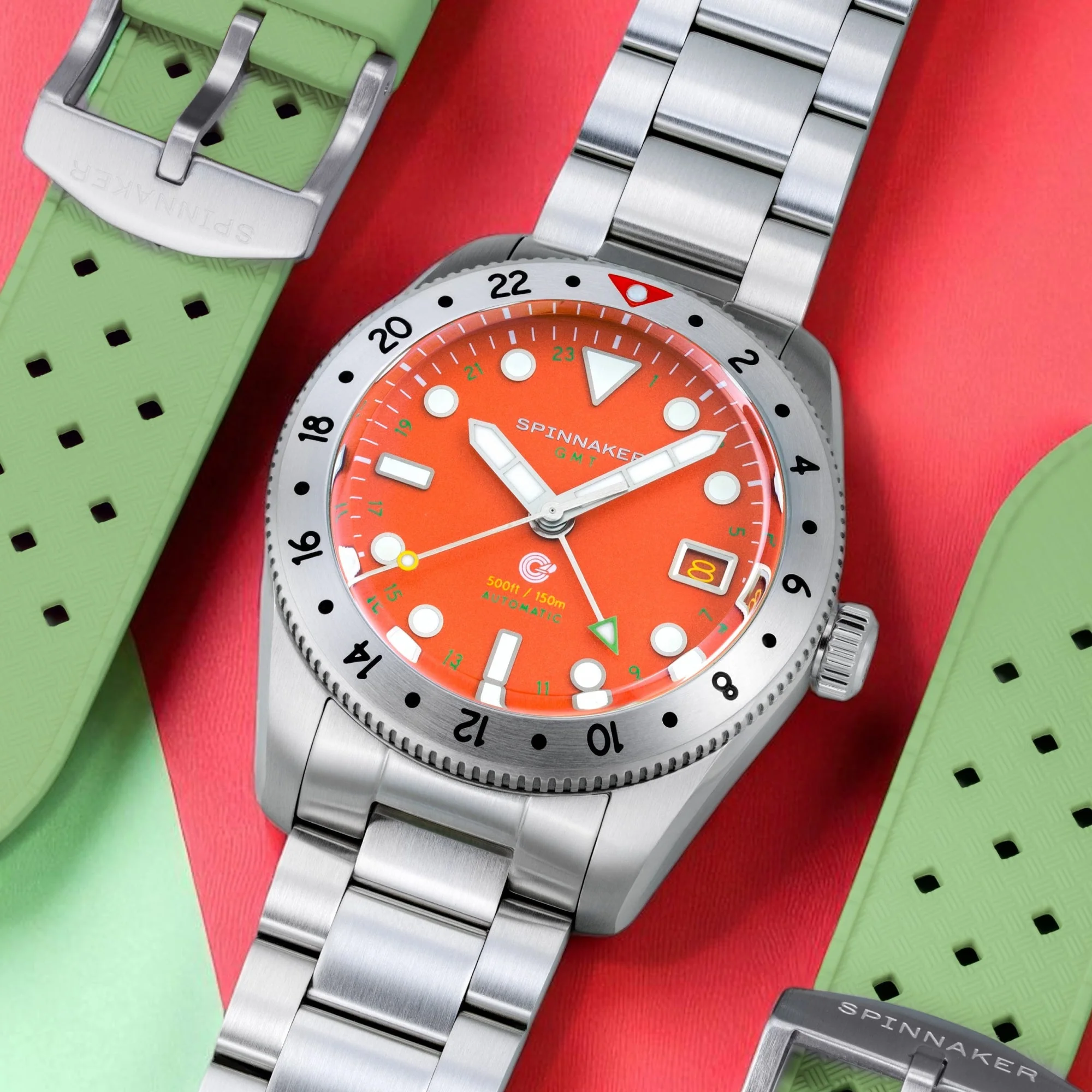 Croft 39 GMT Automatic Red / Stainless Steel | Red Dial - Image 3