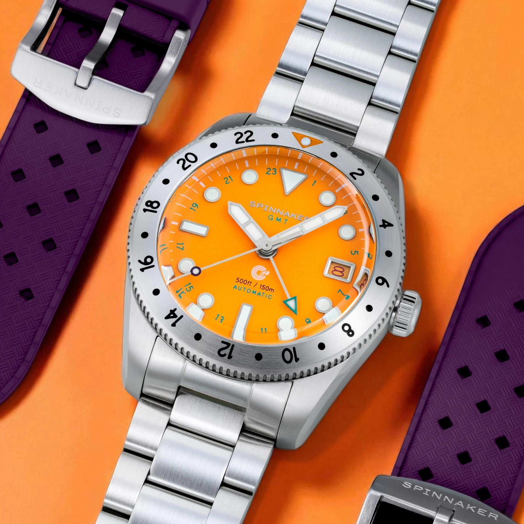 Croft 39 GMT Automatic Yellow / Stainless Steel | Yellow Dial - Image 3