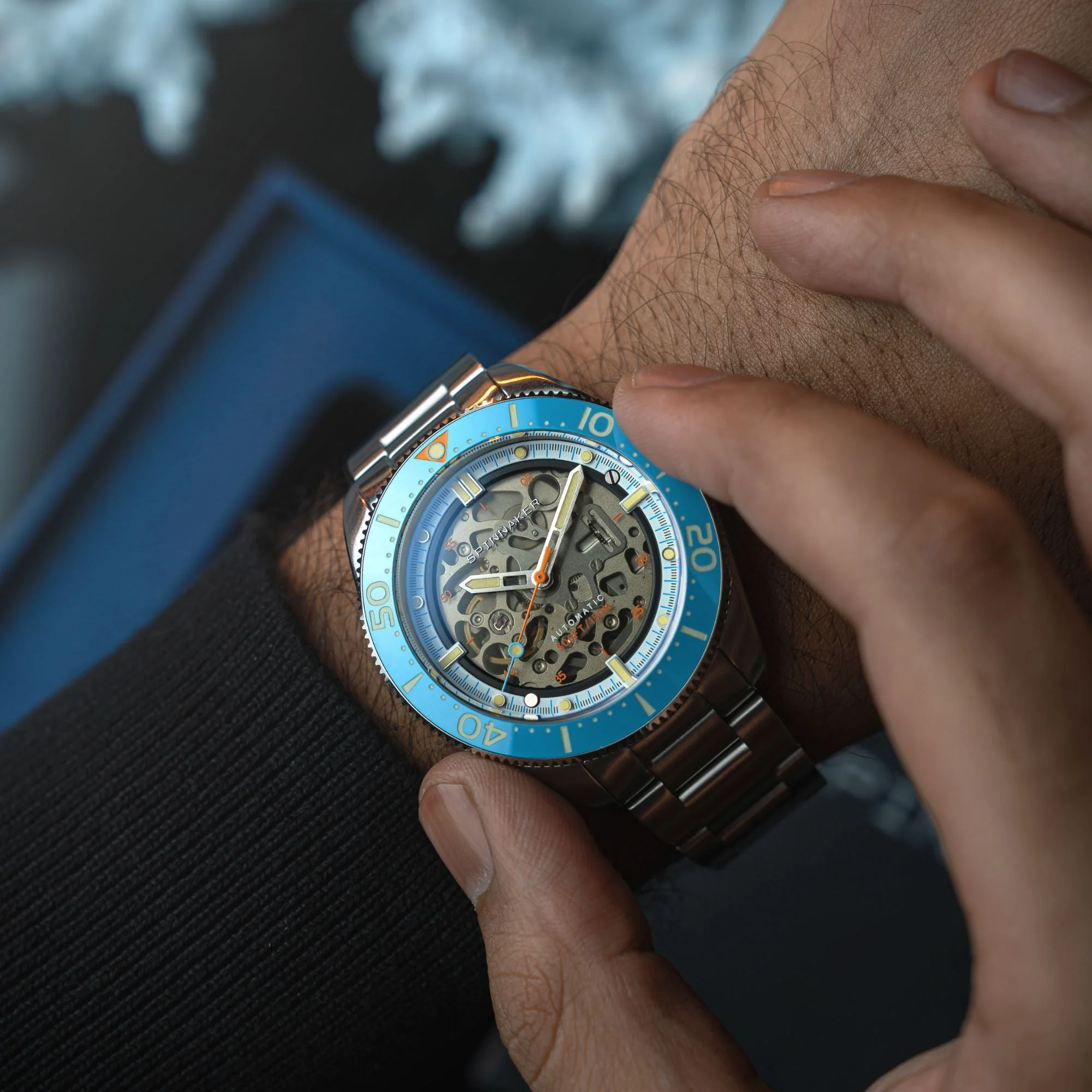 Croft 42 Skeleton Automatic Blue / Stainless Steel | Black Dial - Image 2