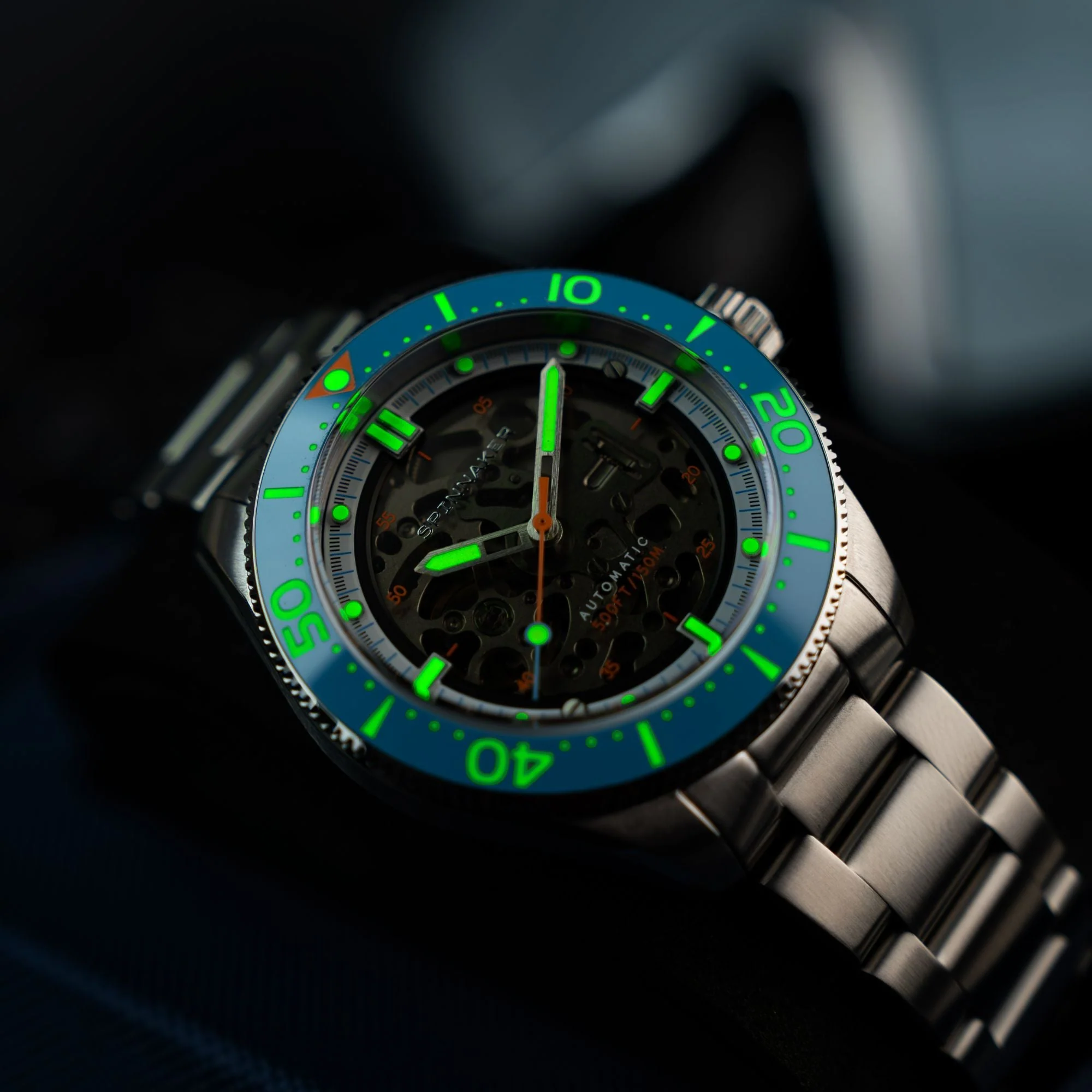 Croft 42 Skeleton Automatic Blue / Stainless Steel | Black Dial - Image 4