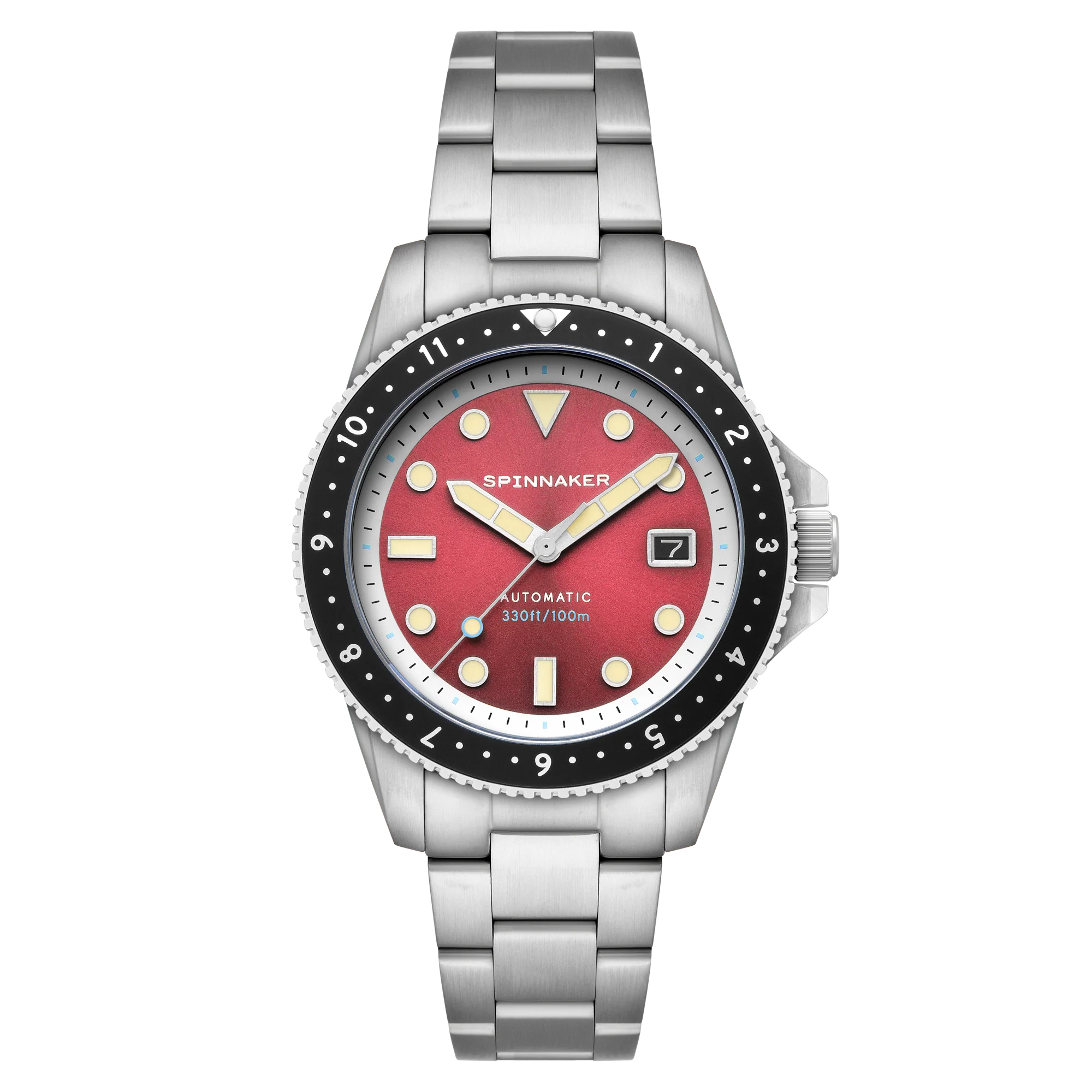 Croft Pioneer Automatic Red/Stainless Steel | Red Dial