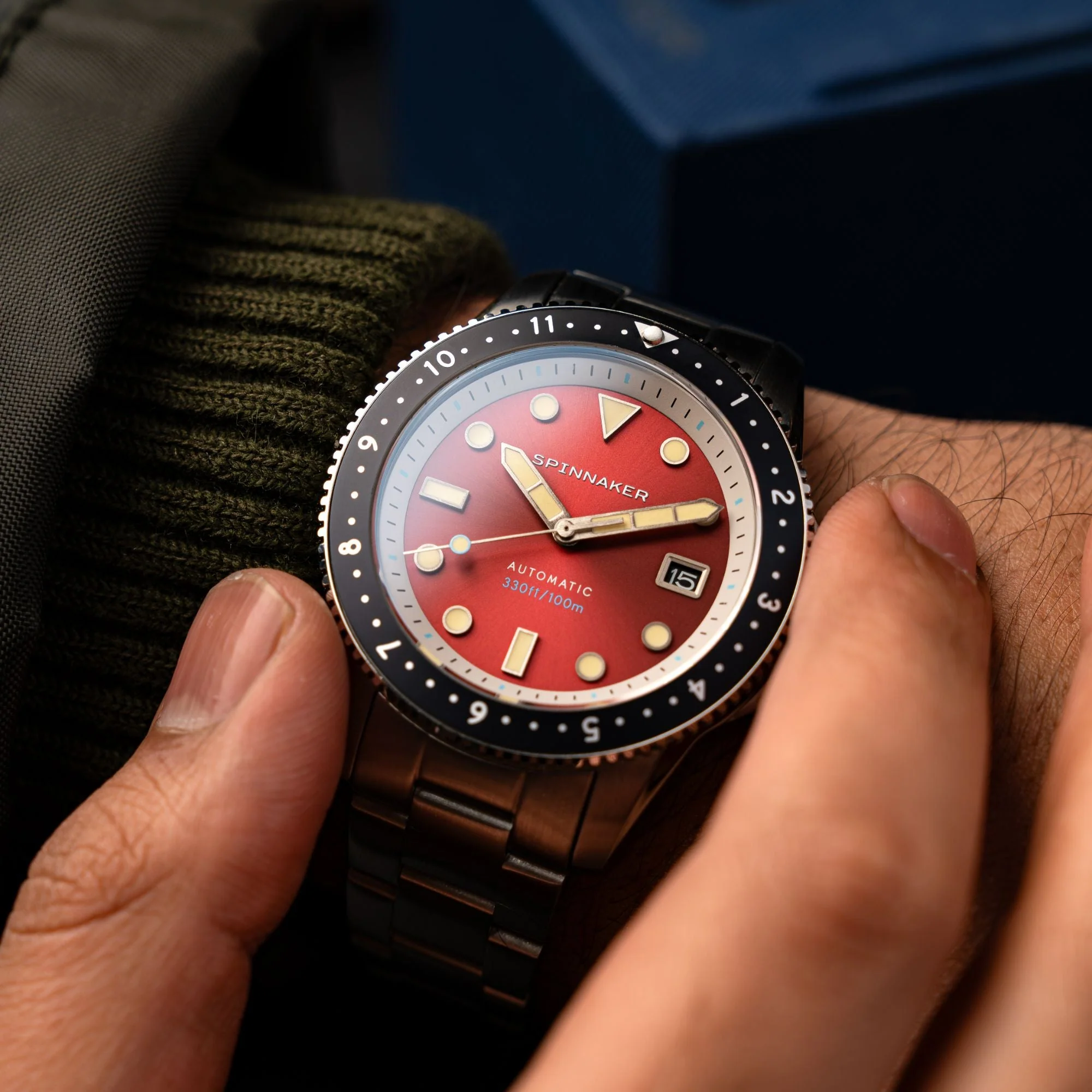 Croft Pioneer Automatic Red/Stainless Steel | Red Dial - Image 2