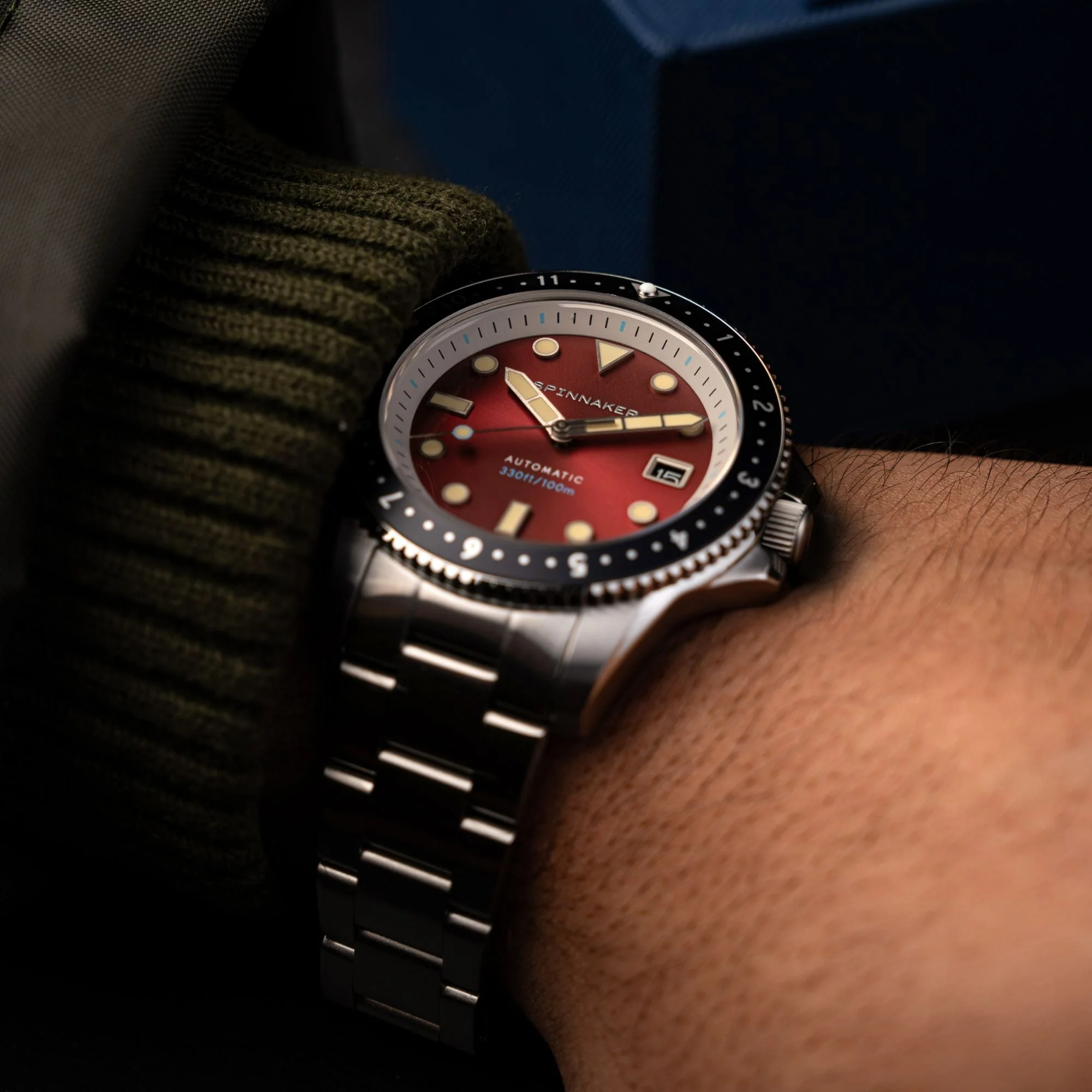 Croft Pioneer Automatic Red/Stainless Steel | Red Dial - Image 3