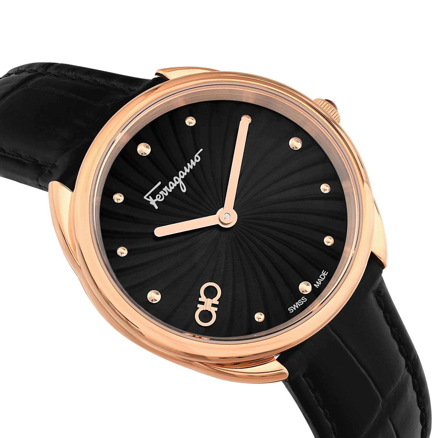 Cuir 34mm / Black / Black | Black Dial - Image 3