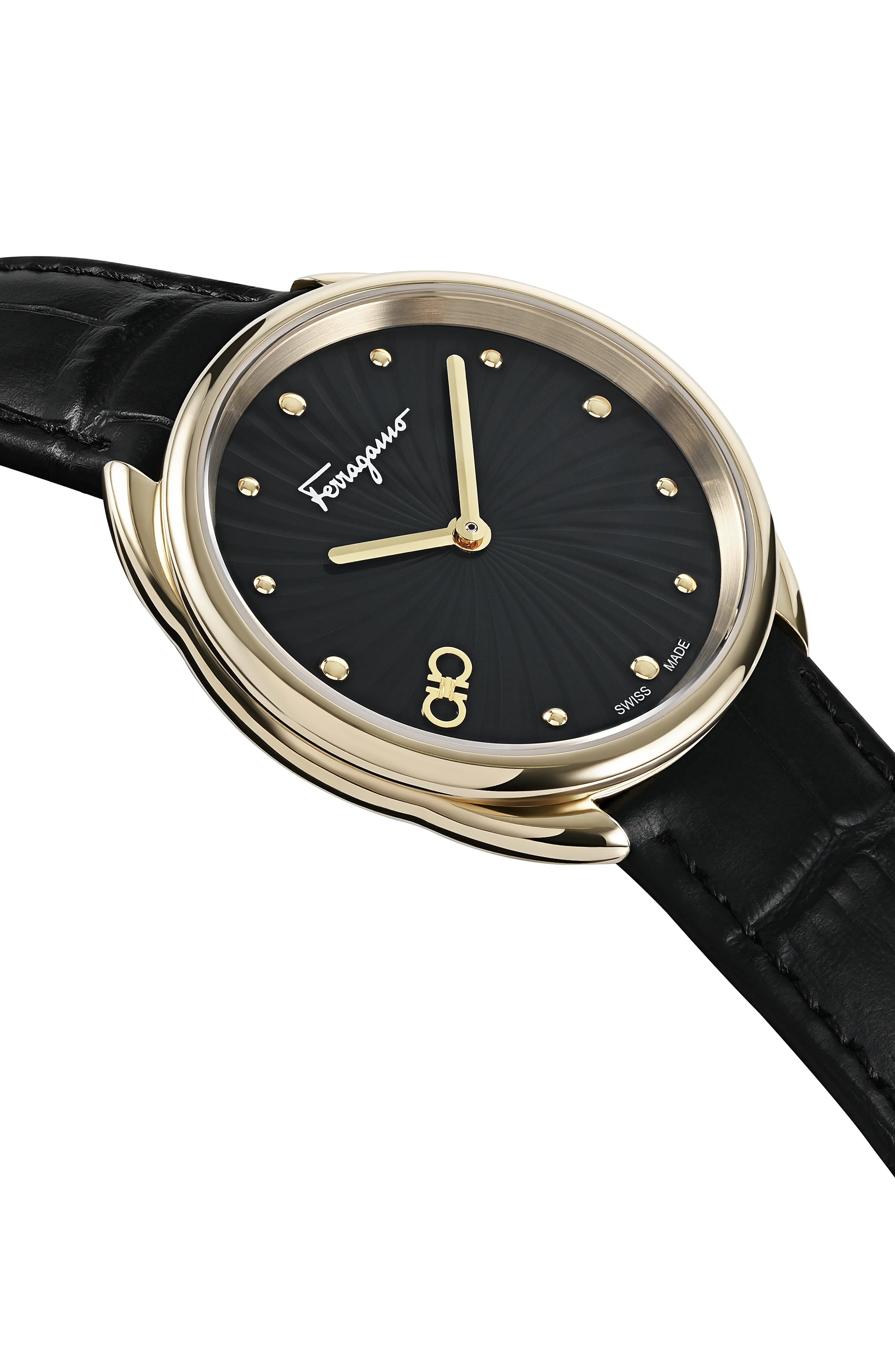 Cuir 34mm / Black / Black Black Dial - Image 3