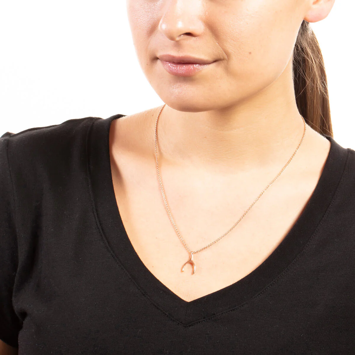 Daffodil Pendant Necklace 18k Rose Gold - Image 2