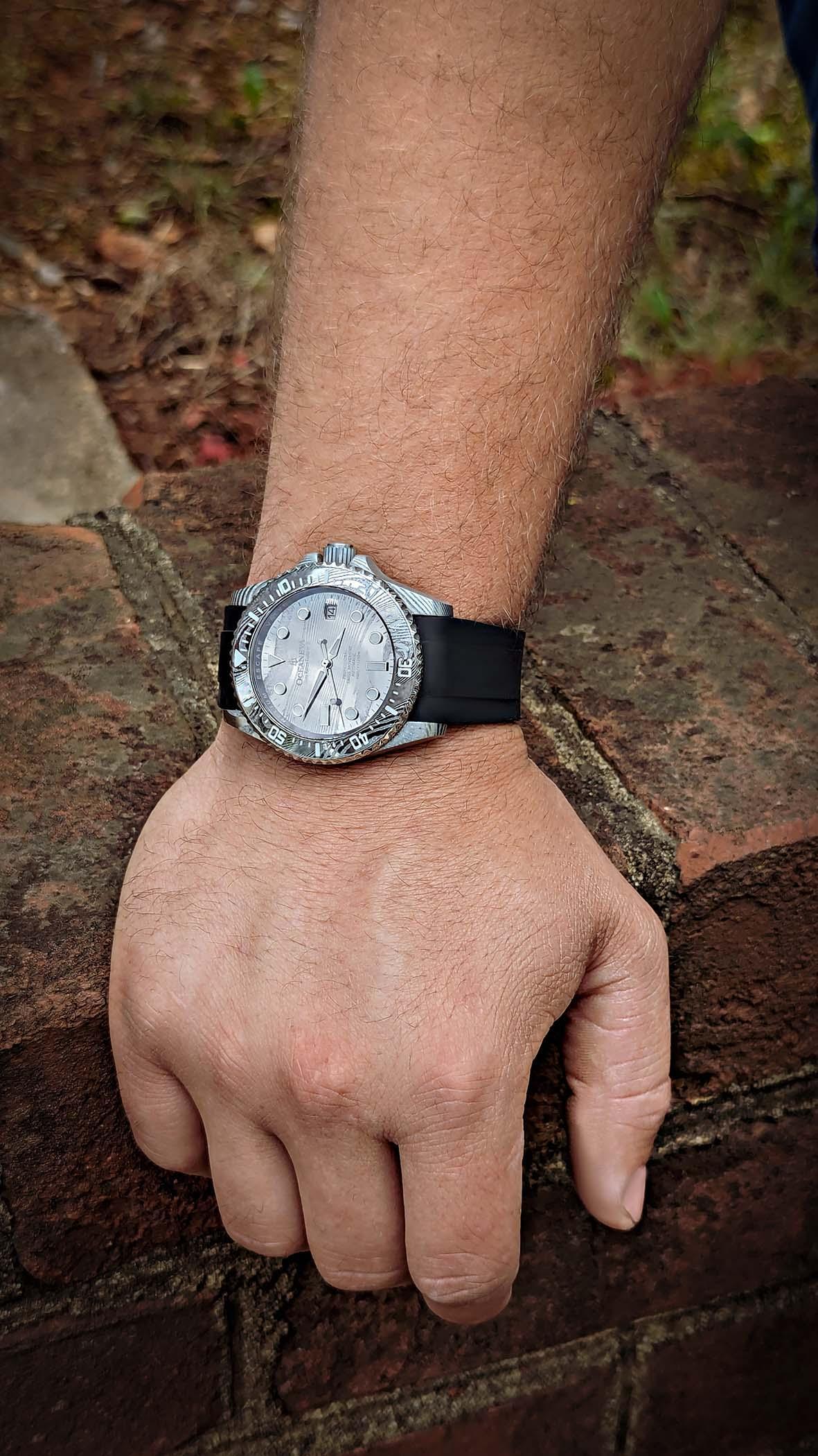 Damascus Deep Marine Explorer II Watch Grey Bezel | Dark Grey Dial - Image 10