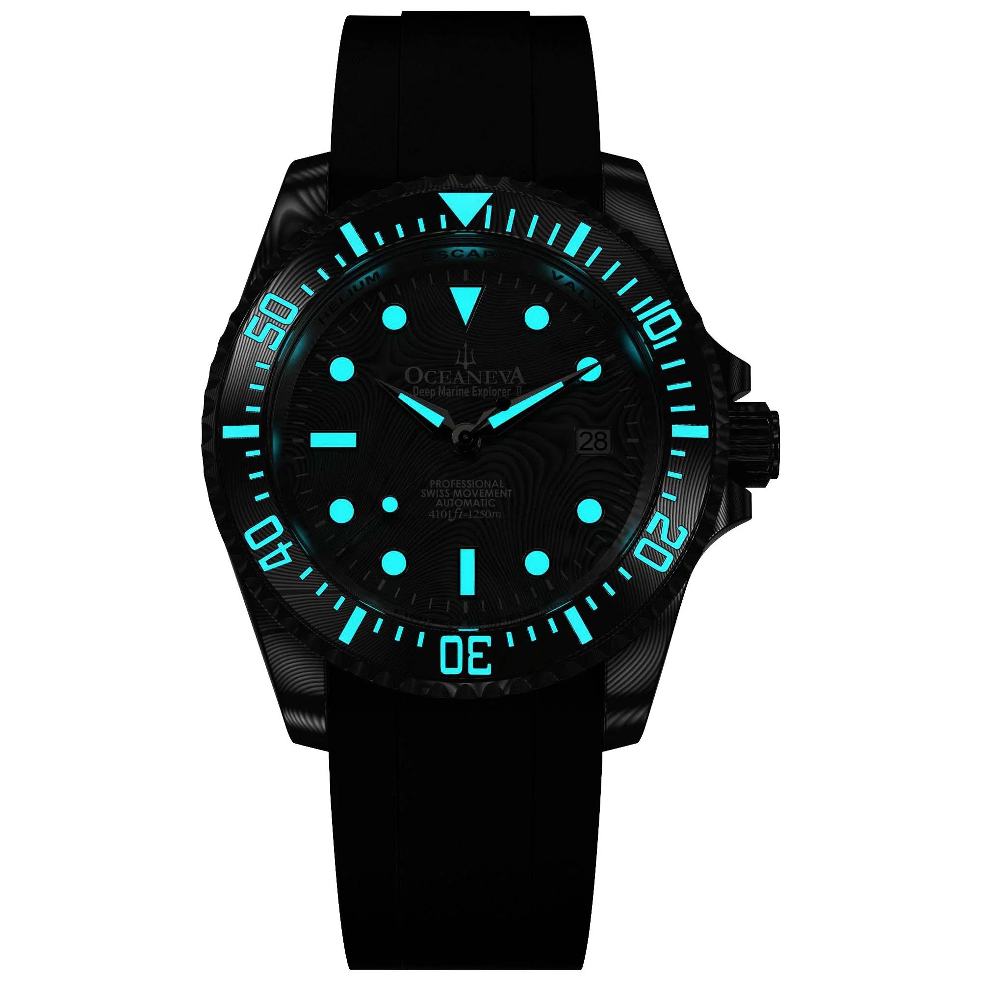Damascus Deep Marine Explorer II Watch Grey Bezel | Dark Grey Dial - Image 12