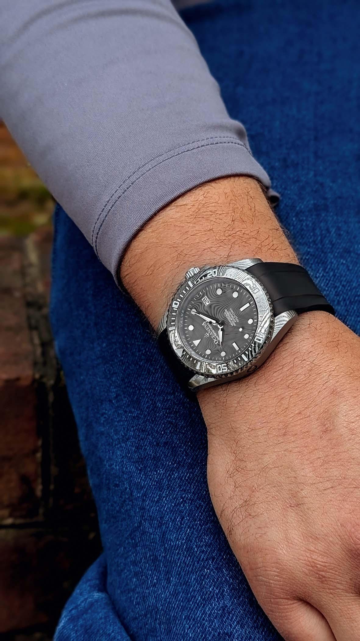 Damascus Deep Marine Explorer II Watch Grey Bezel | Dark Grey Dial - Image 19