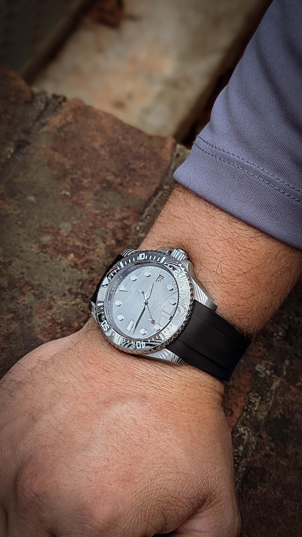 Damascus Deep Marine Explorer II Watch Grey Bezel | Dark Grey Dial - Image 20