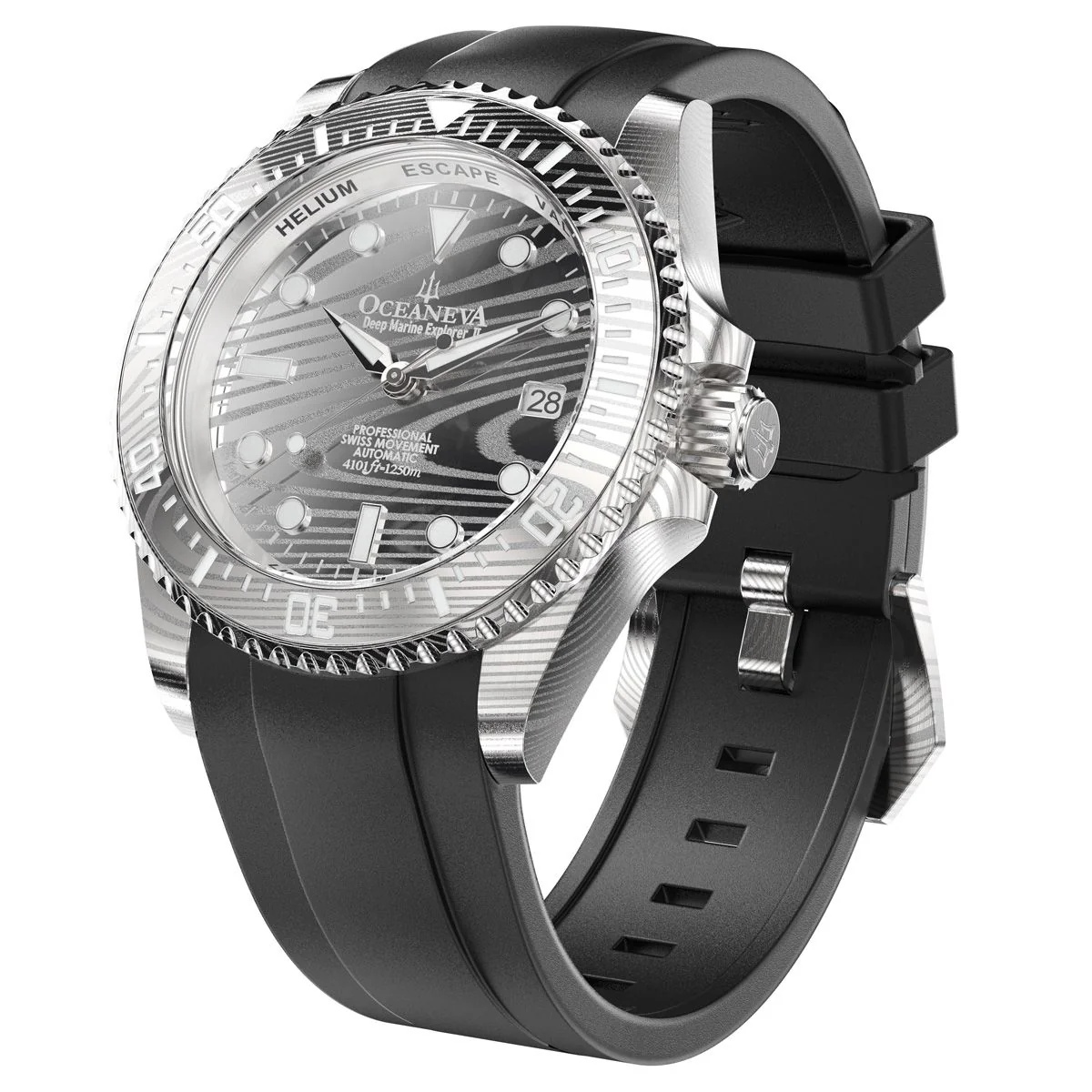 Damascus Deep Marine Explorer II Watch Grey Bezel | Dark Grey Dial - Image 23