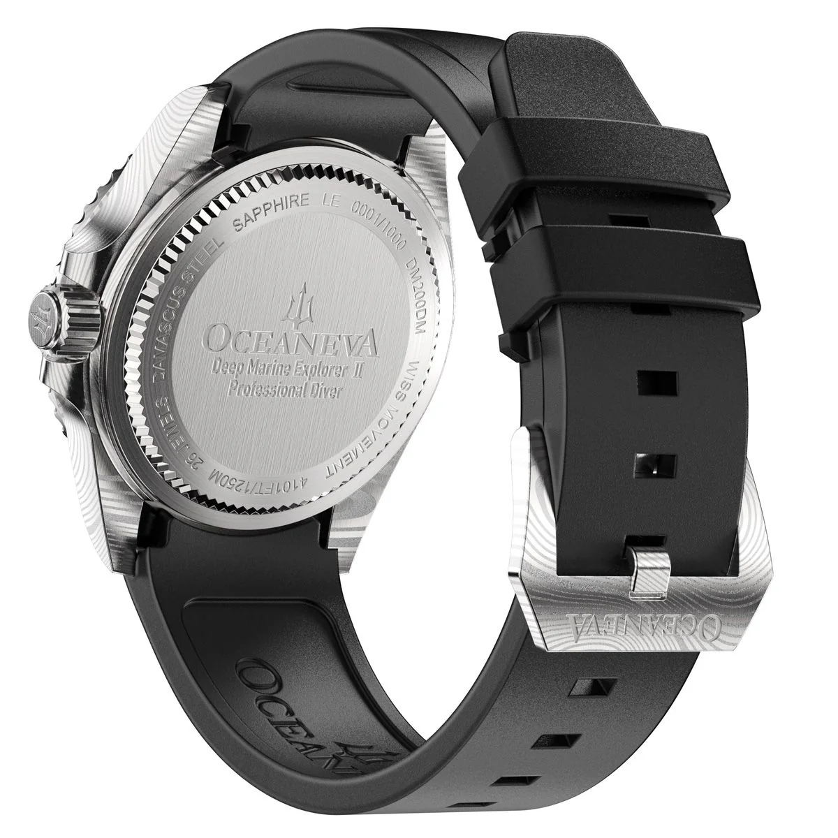 Damascus Deep Marine Explorer II Watch Grey Bezel | Dark Grey Dial - Image 28