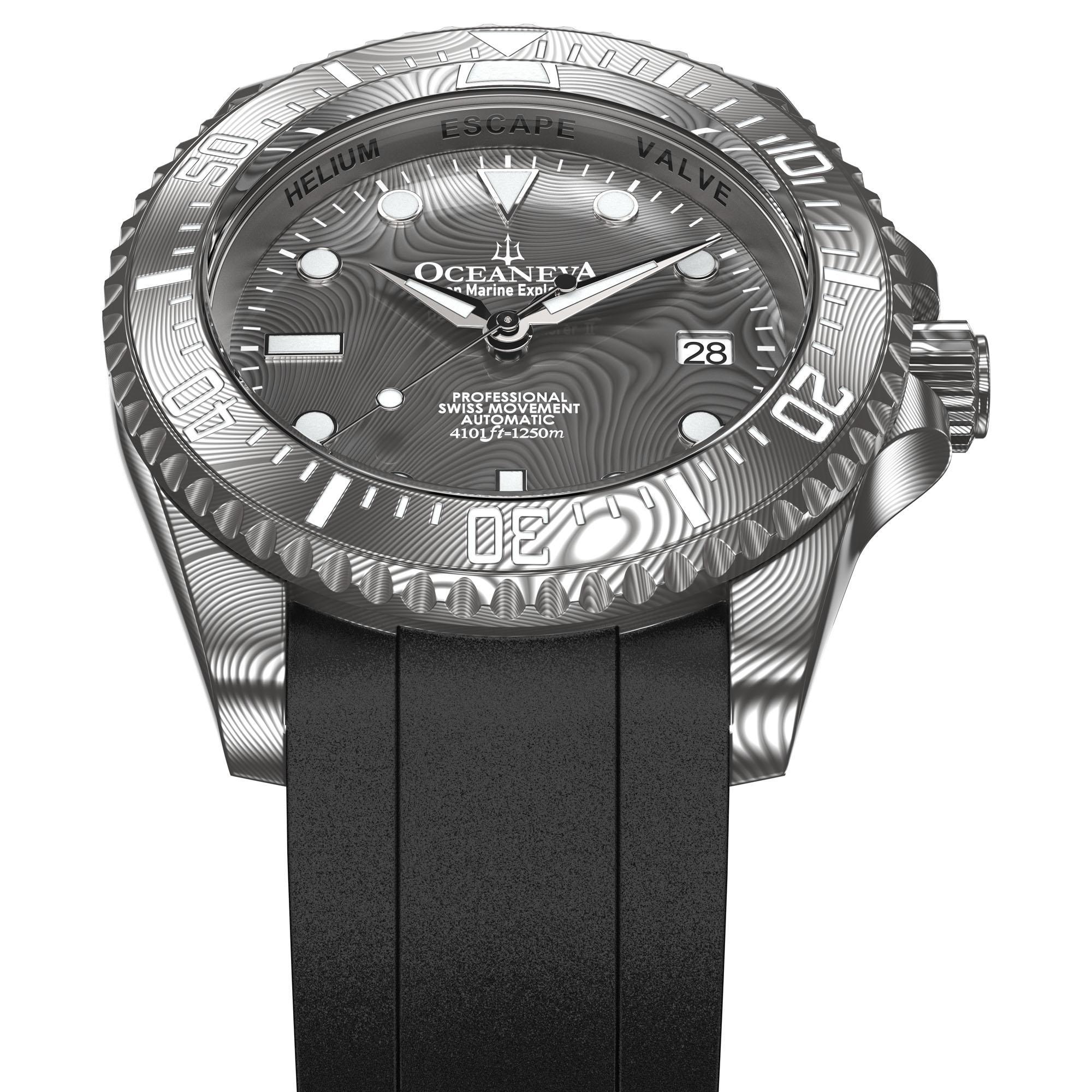 Damascus Deep Marine Explorer II Watch Grey Bezel | Dark Grey Dial - Image 3