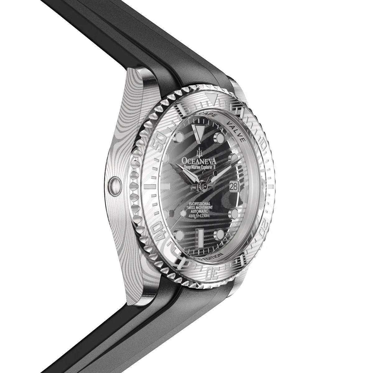 Damascus Deep Marine Explorer II Watch Grey Bezel | Dark Grey Dial - Image 30