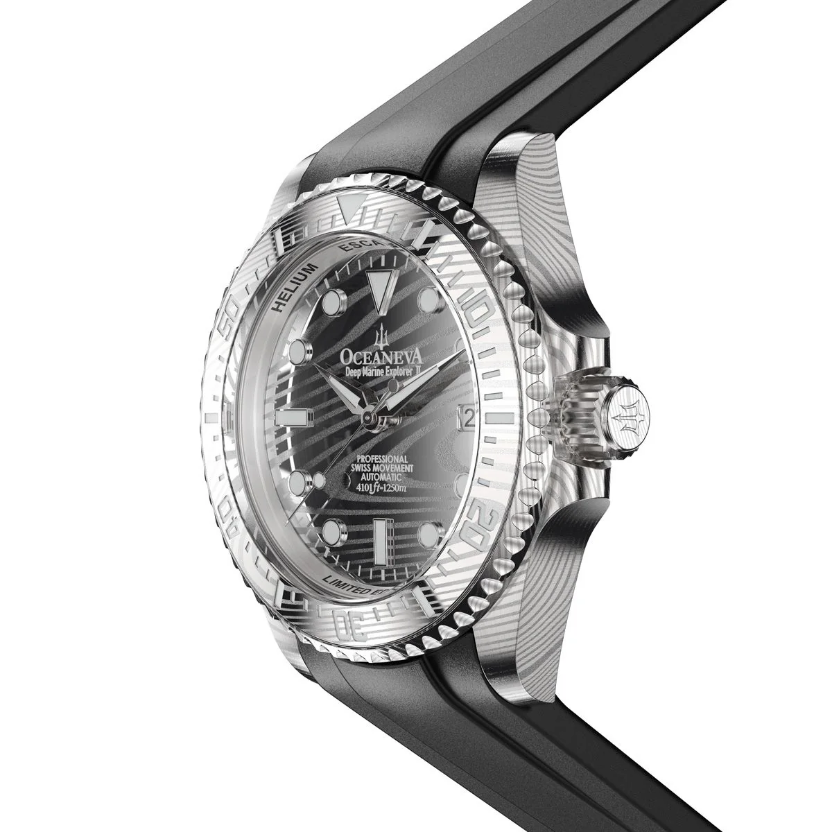 Damascus Deep Marine Explorer II Watch Grey Bezel | Dark Grey Dial - Image 32