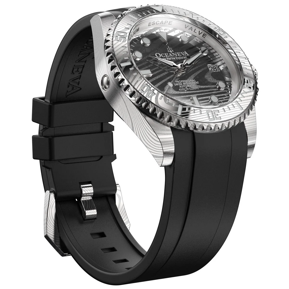 Damascus Deep Marine Explorer II Watch Grey Bezel | Dark Grey Dial - Image 39