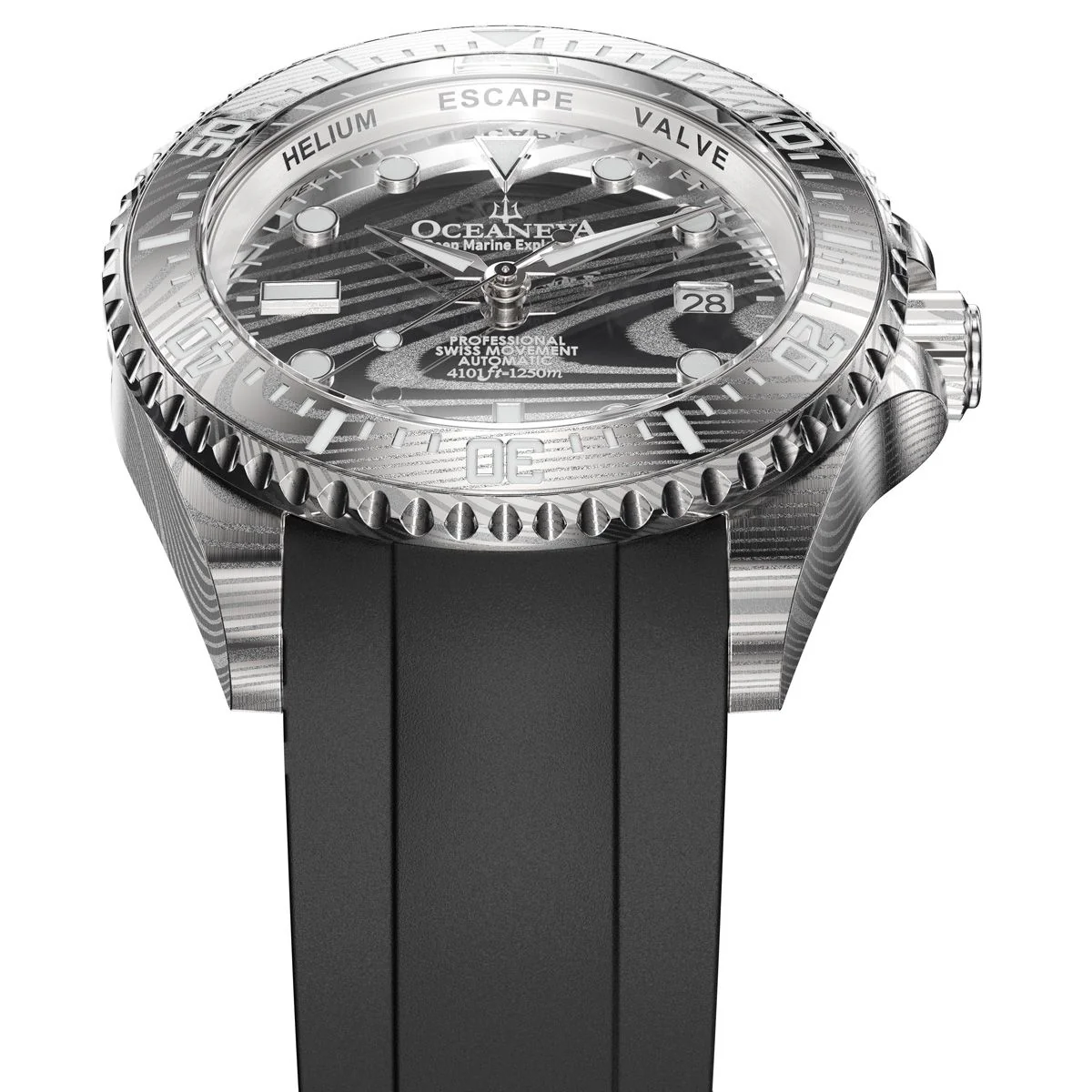 Damascus Deep Marine Explorer II Watch Grey Bezel | Dark Grey Dial - Image 46