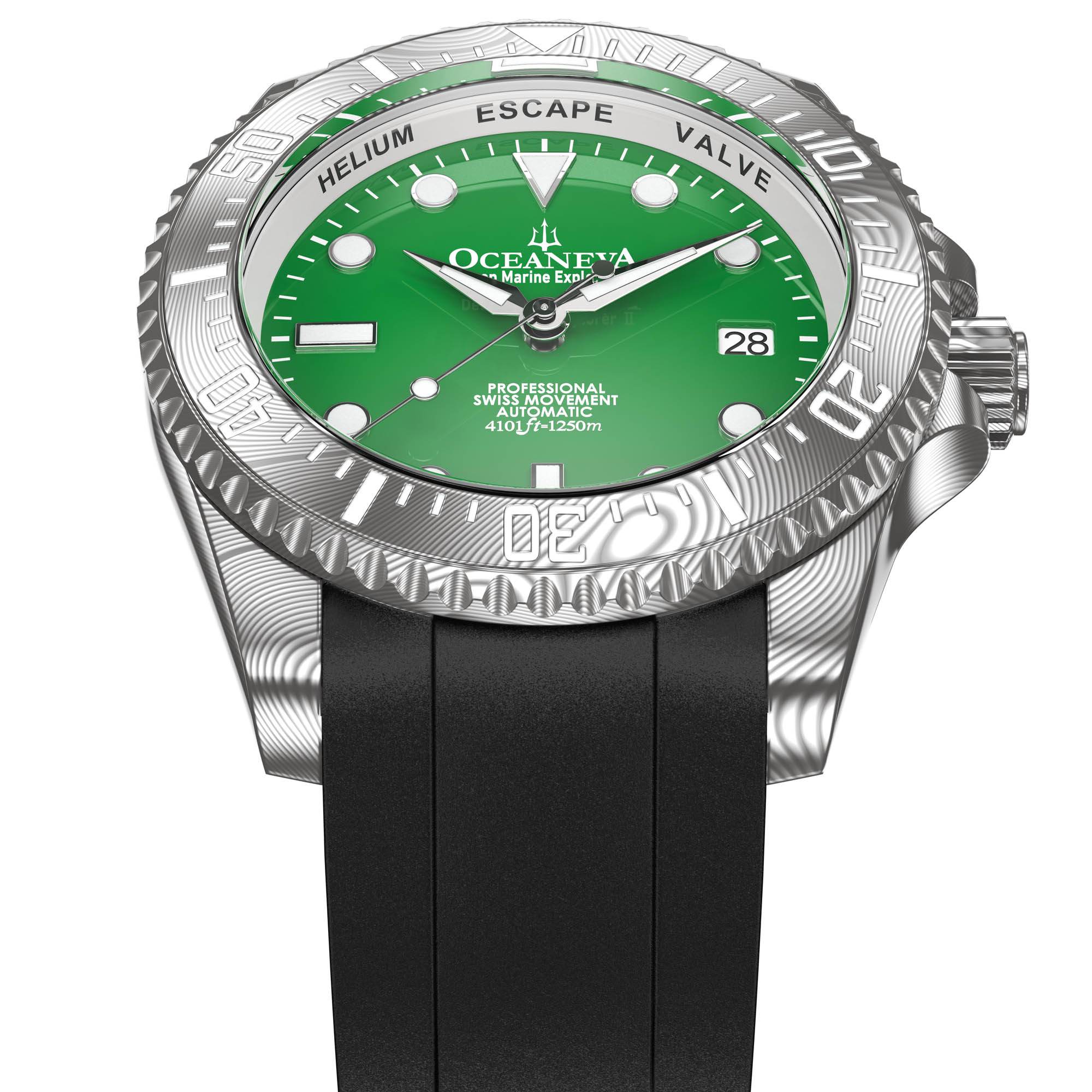 Deep Marine Explorer II Damascus – Green Dial - Image 2