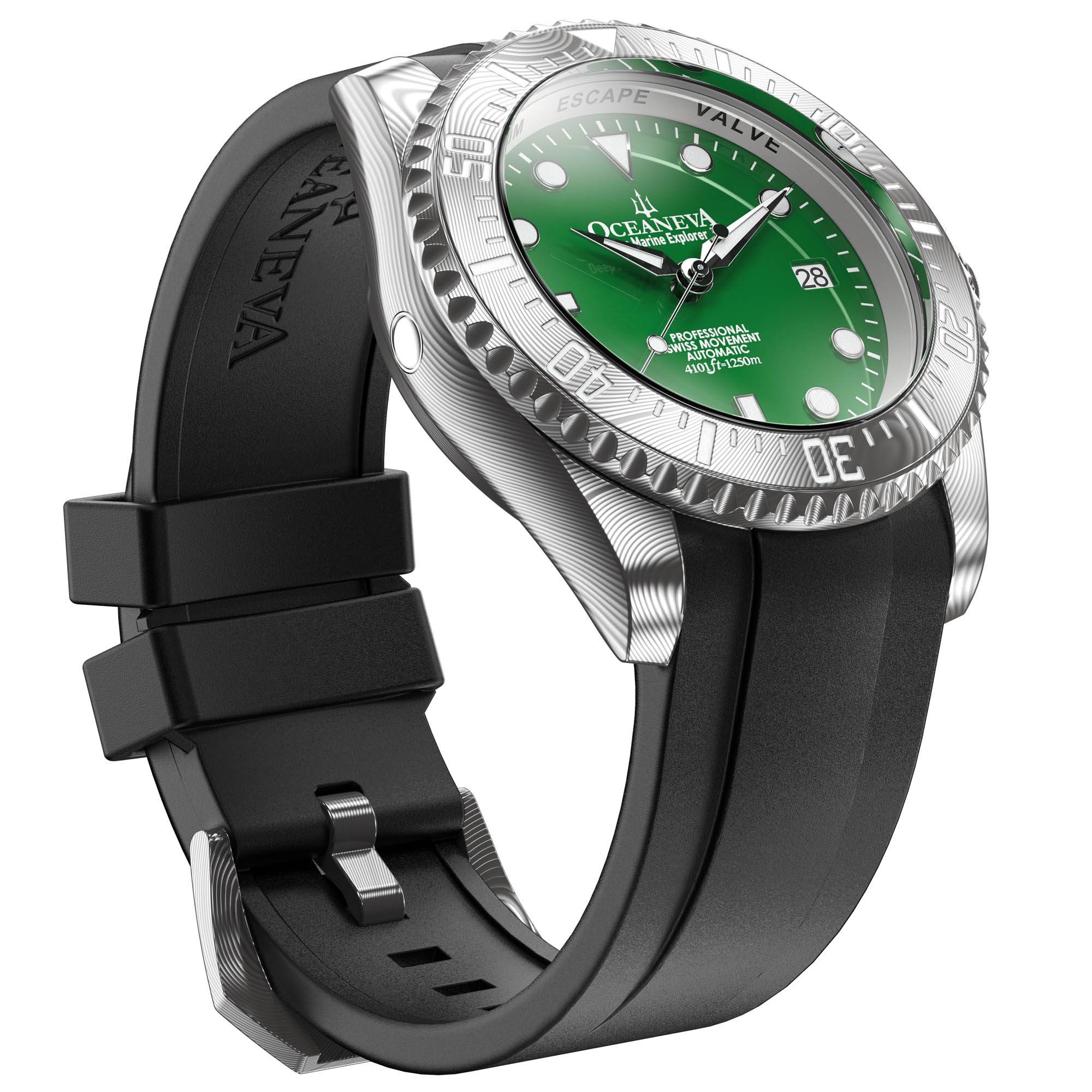 Deep Marine Explorer II Damascus – Green Dial - Image 3