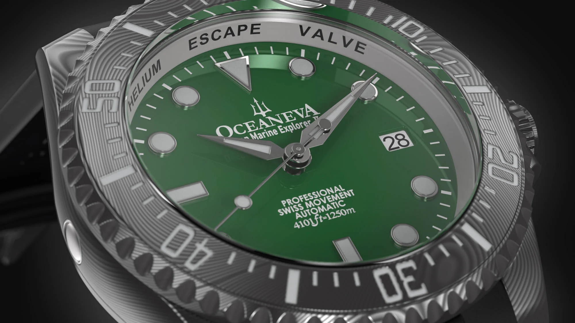 Deep Marine Explorer II Damascus – Green Dial - Image 5