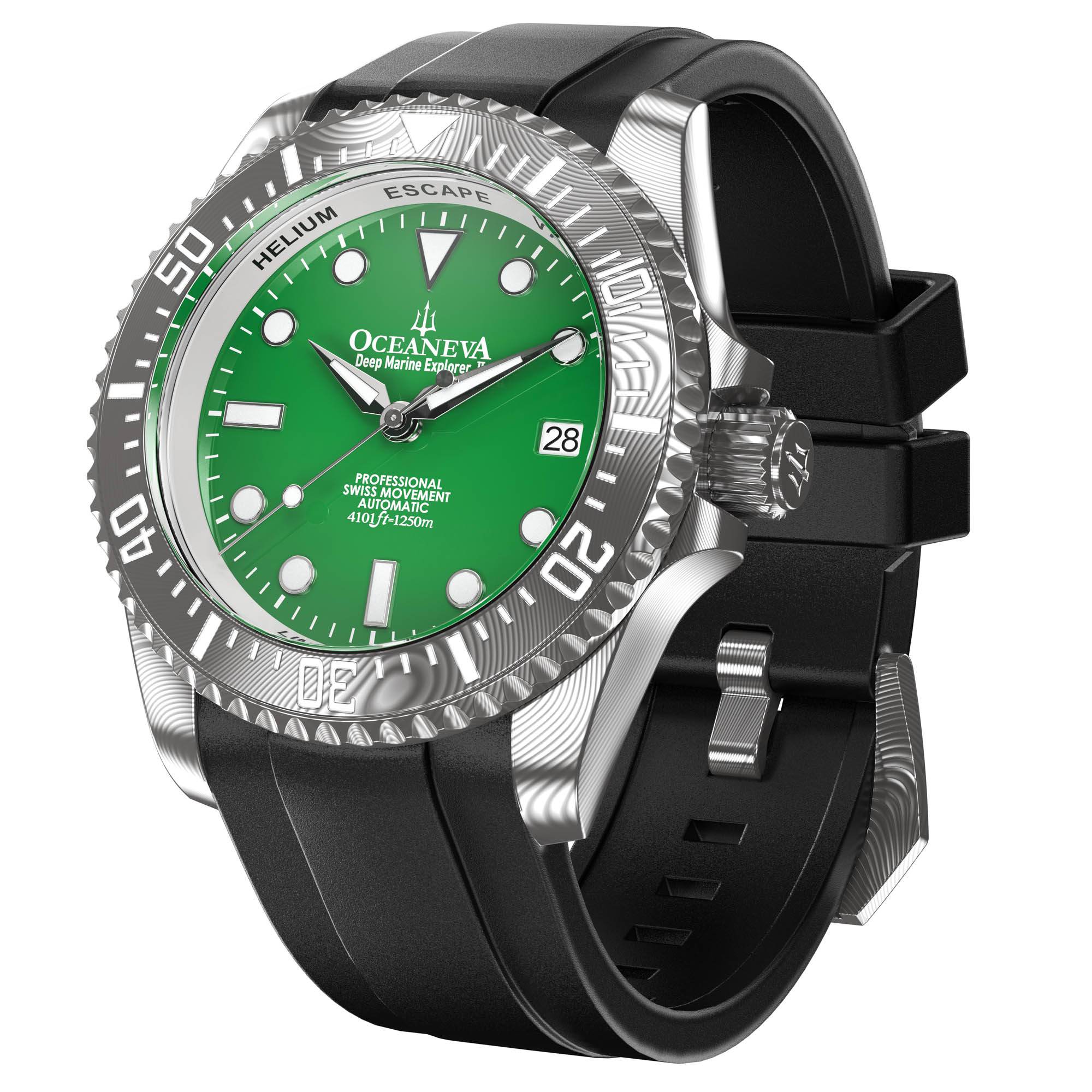 Deep Marine Explorer II Damascus – Green Dial - Image 6