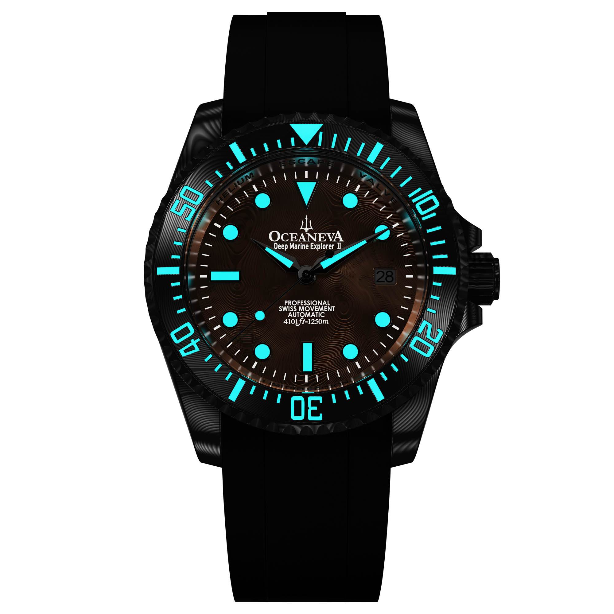 Damascus Deep Marine Explorer II Damascus Bezel | Rose Gold Dial - Image 6