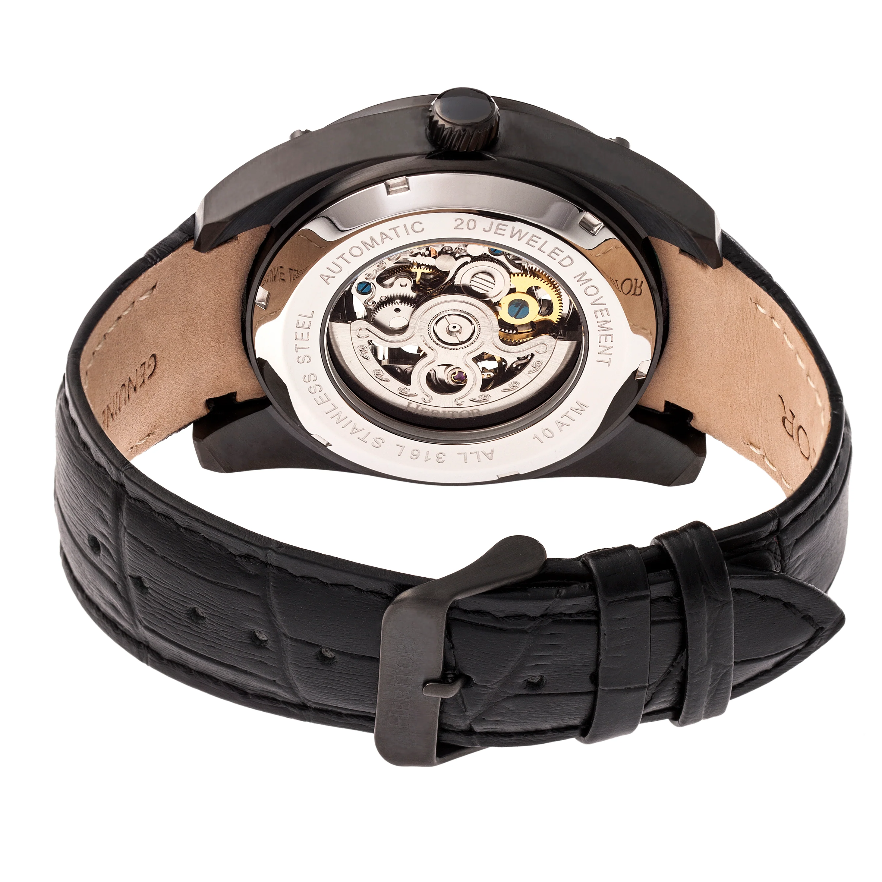 Daniels Genuine Leather Black | Black Dial - Image 2