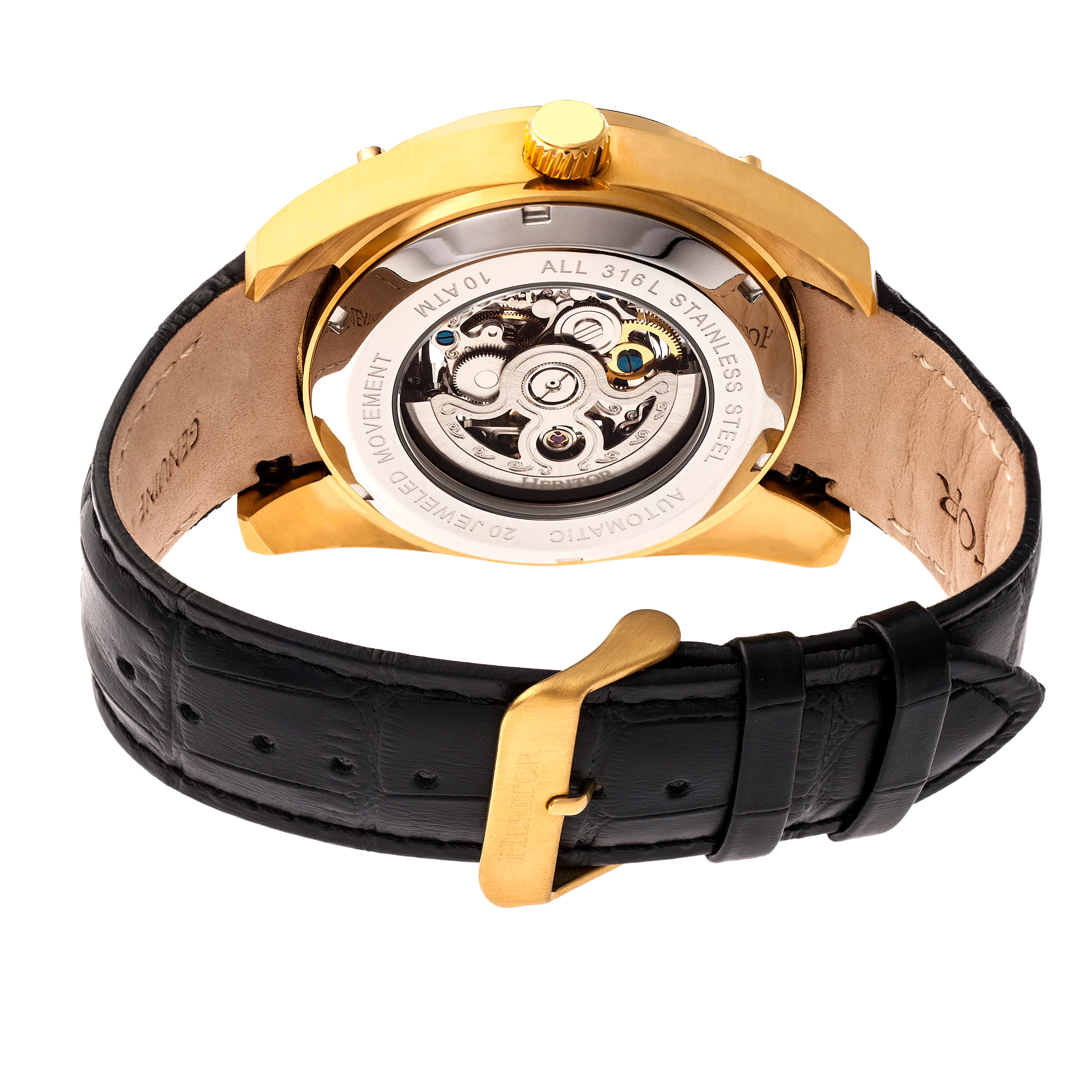 Daniels Genuine Leather Gold/Black | Black Dial - Image 2