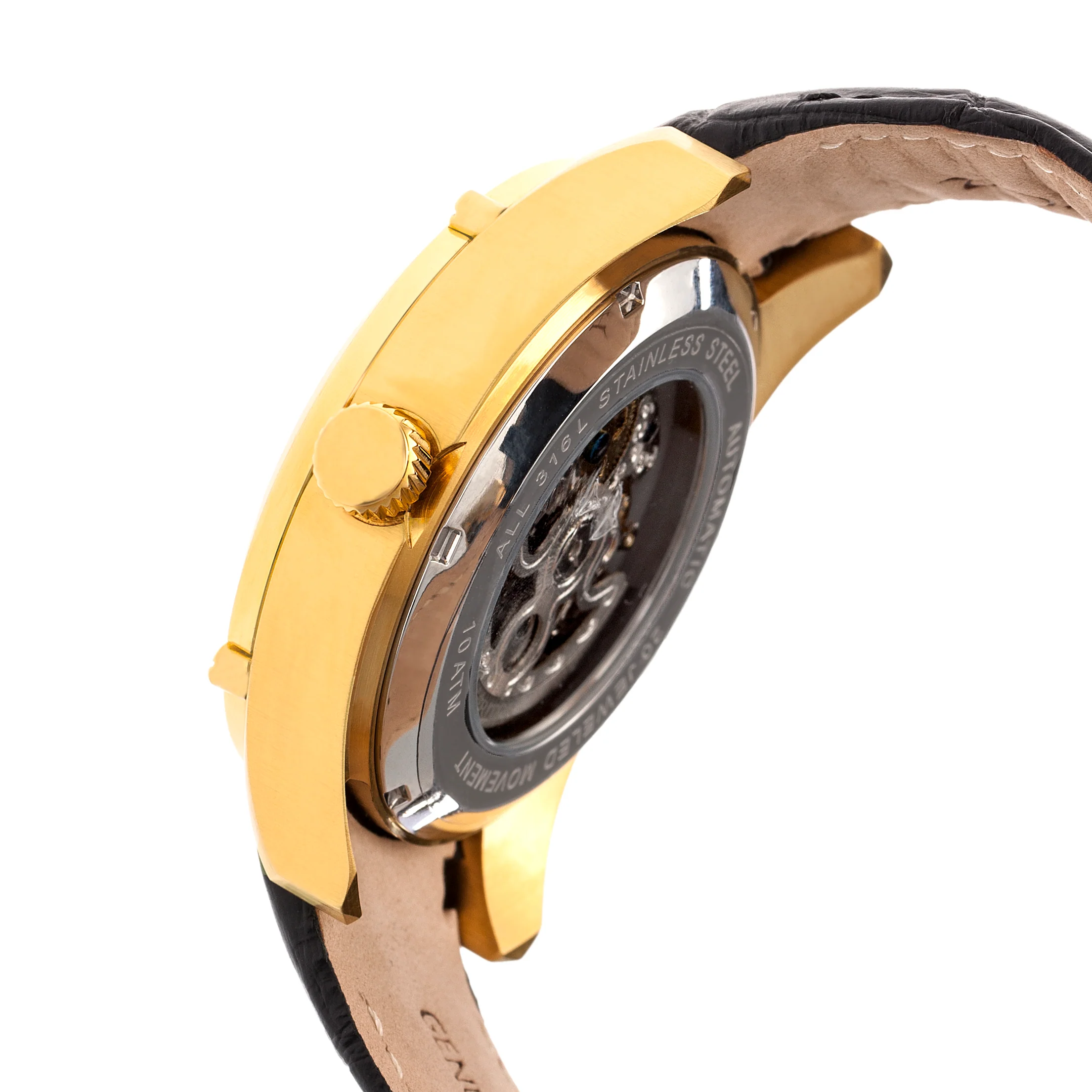 Daniels Genuine Leather Gold/Black | Black Dial - Image 3