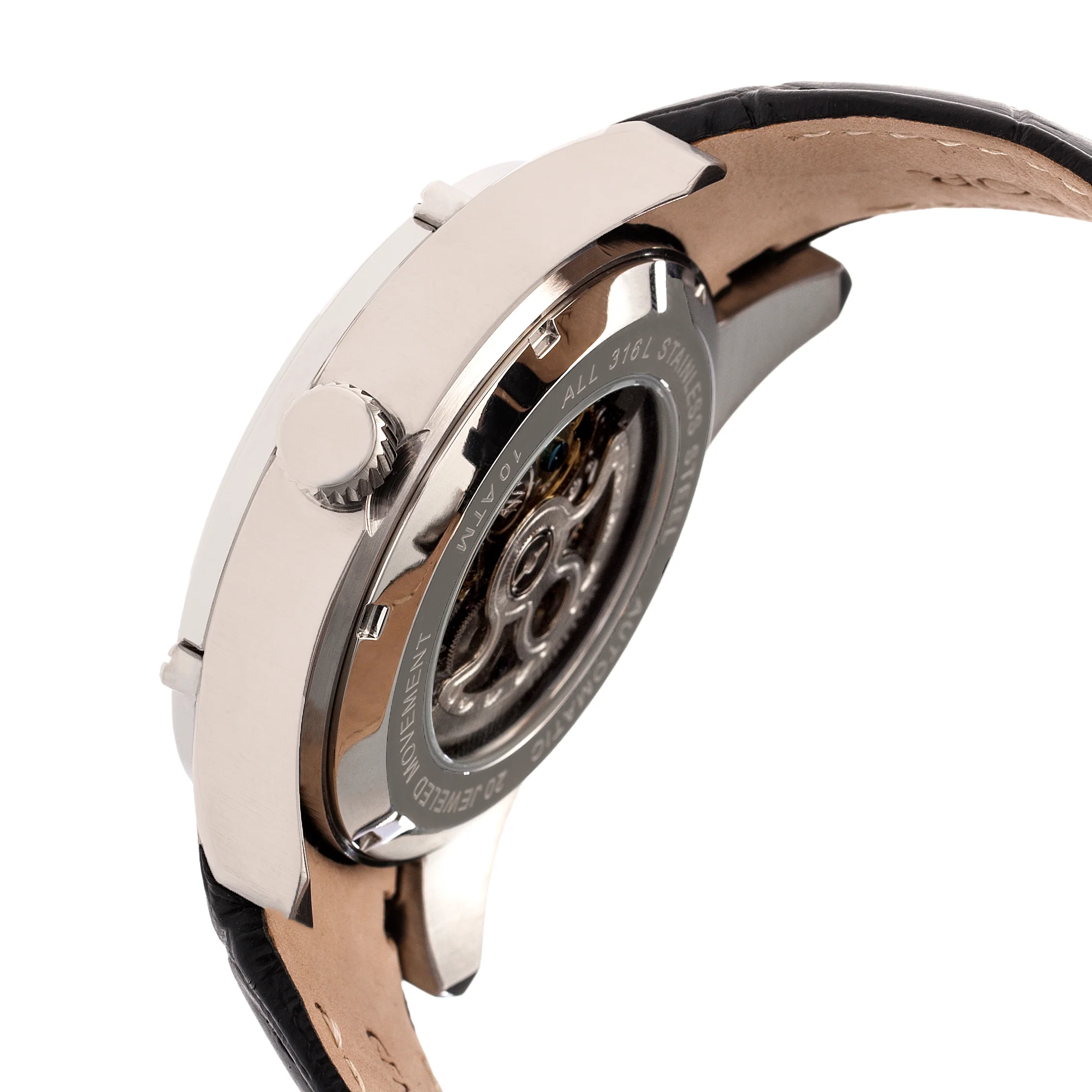 Daniels Genuine Leather Silver/Black | Black Dial - Image 3