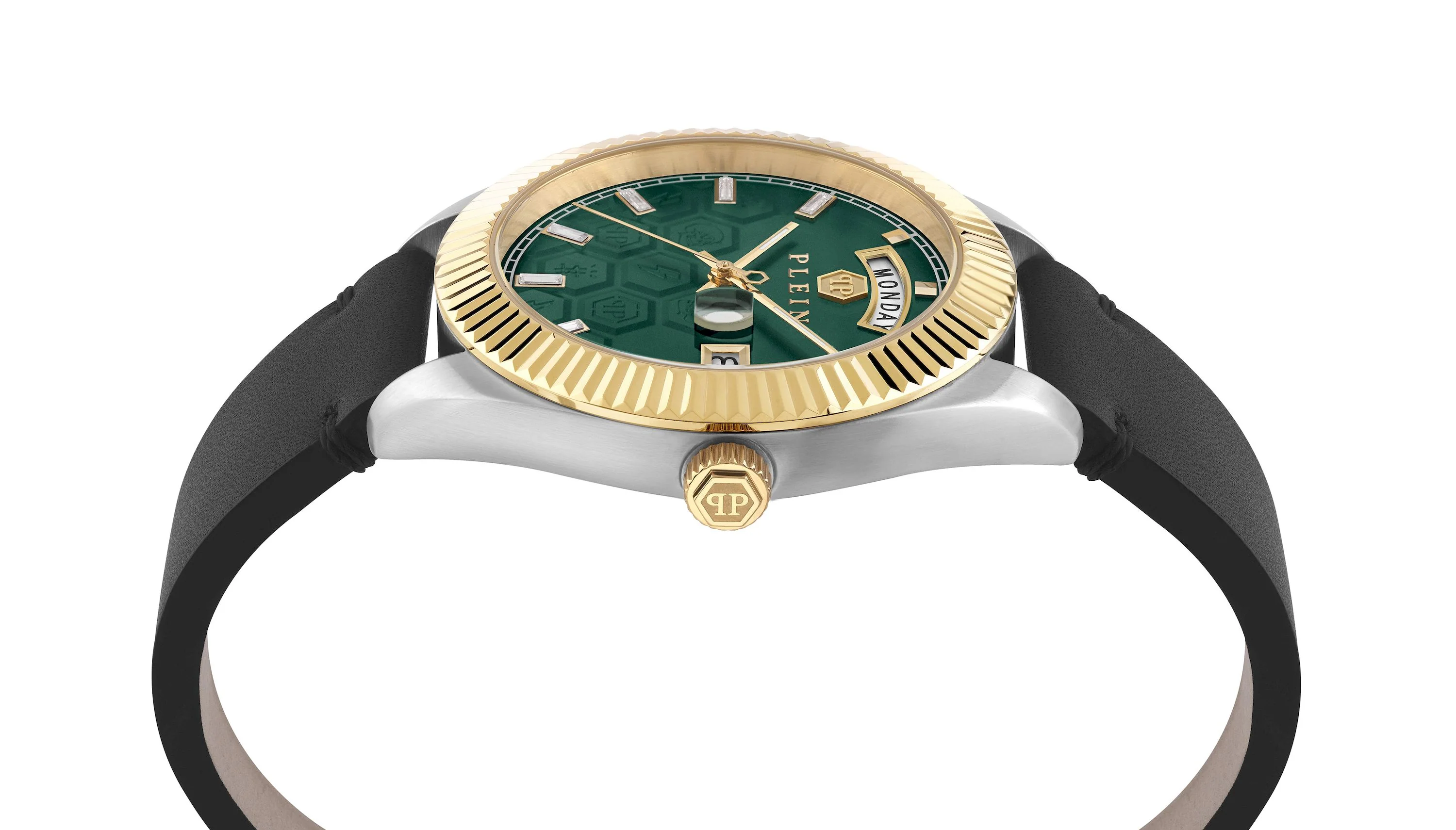 DATE SUPERLATIVE GENT 42MM Green / Leather Green Dial - Image 3
