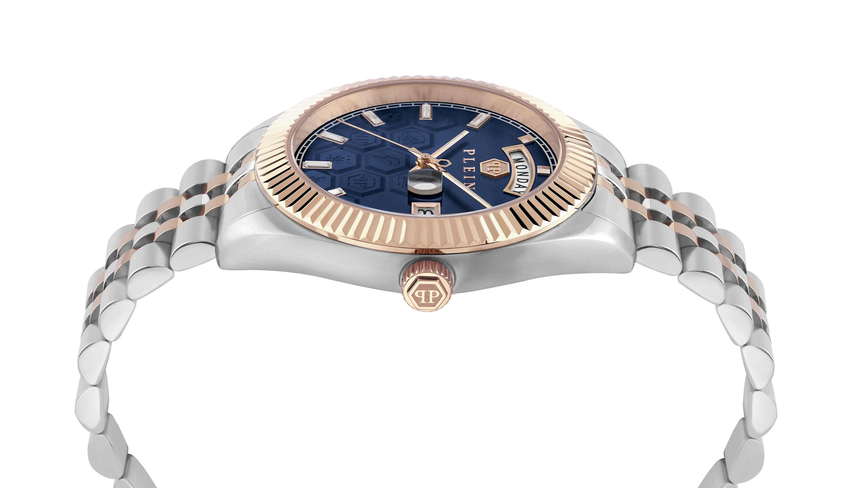 DATE SUPERLATIVE GENT 42MM Blue / Stainless Steel Blue Dial - Image 3