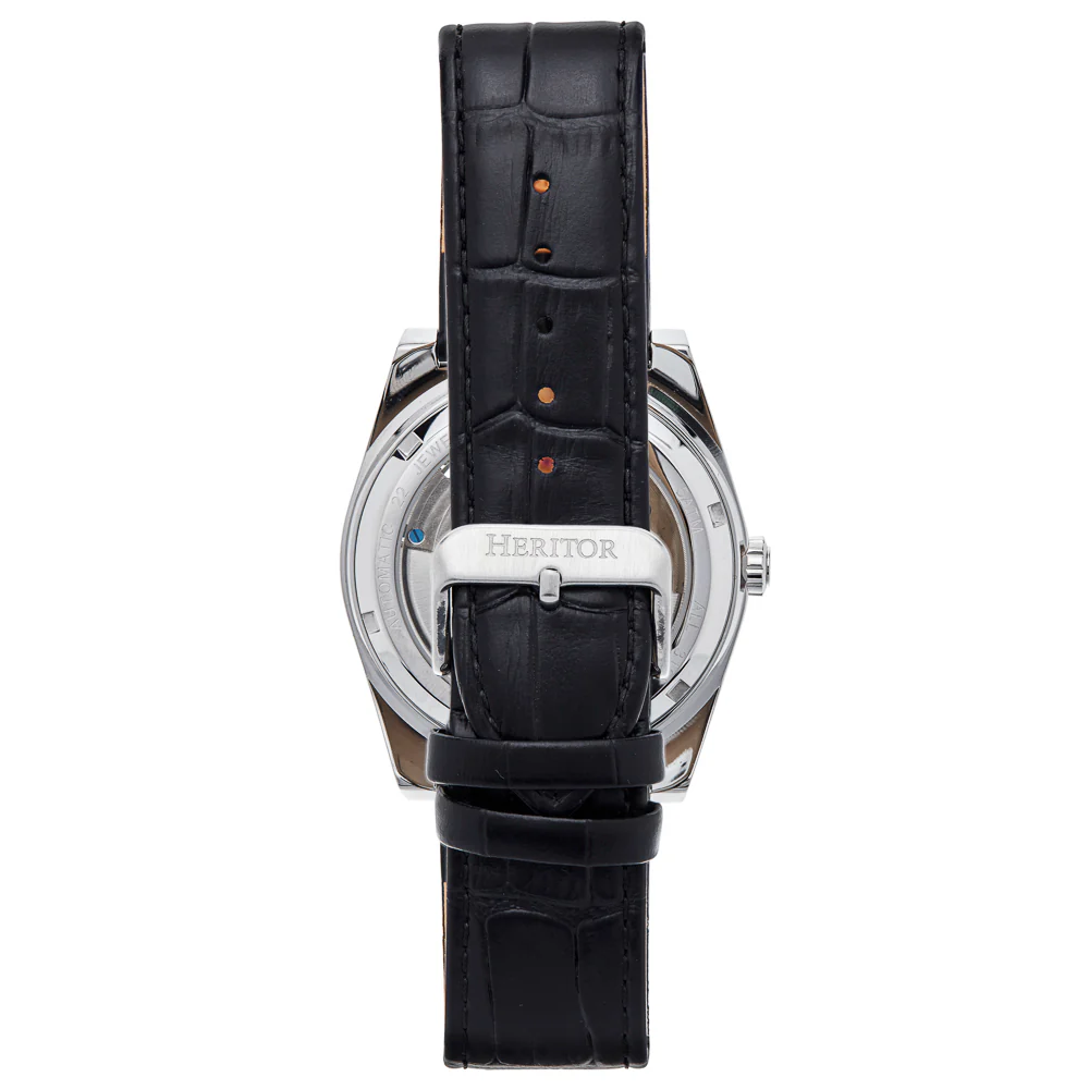 Daxton Semi Skeleton Black/White | White Dial - Image 3