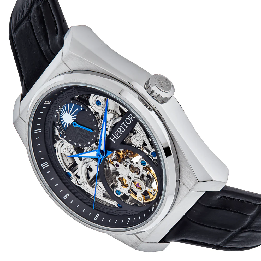 Daxton Semi Skeleton Black/Black | Black Dial - Image 2