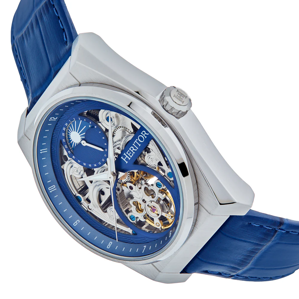 Daxton Semi Skeleton Blue | Blue Dial - Image 2