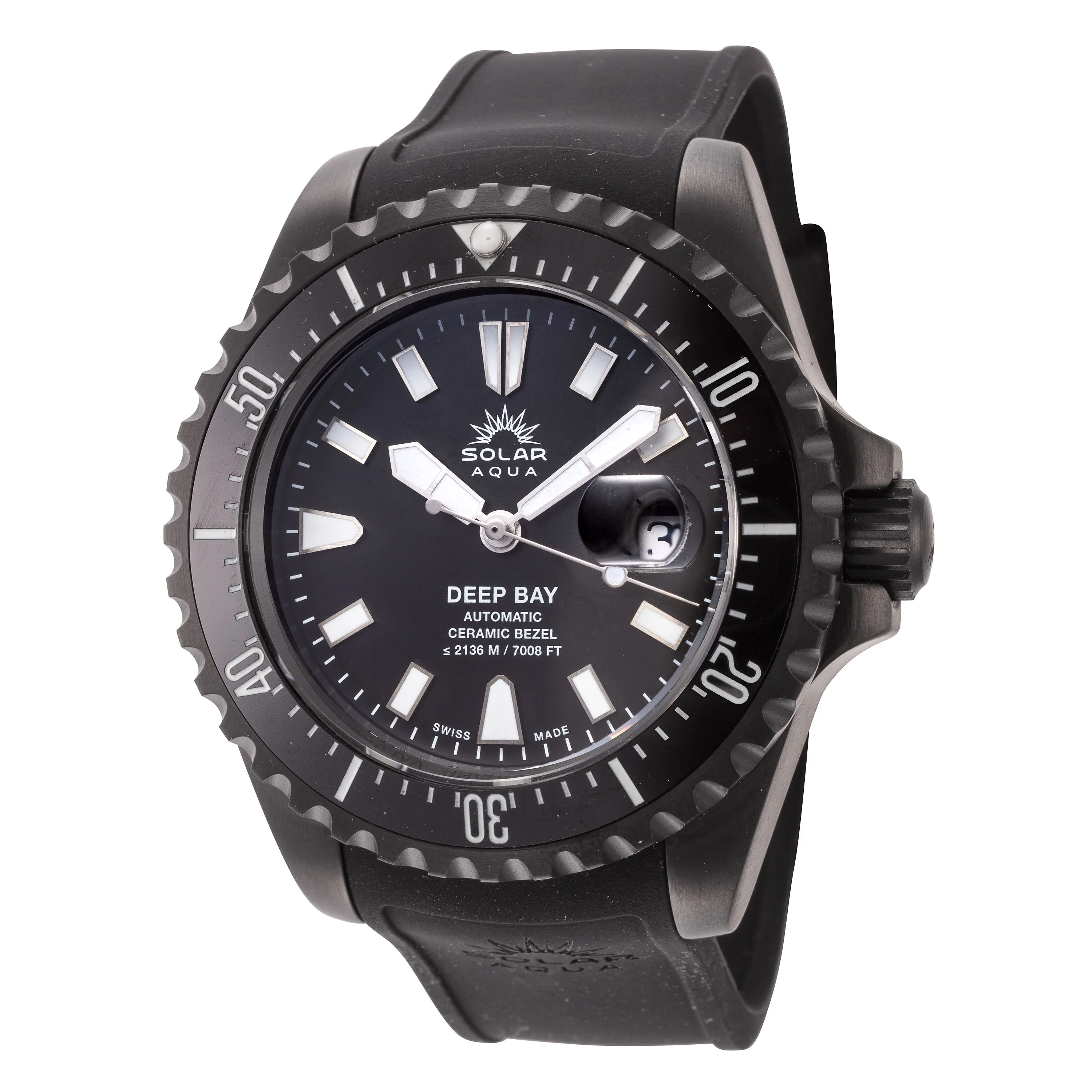 Deep Bay 45mm / Black / Black | Black Dial