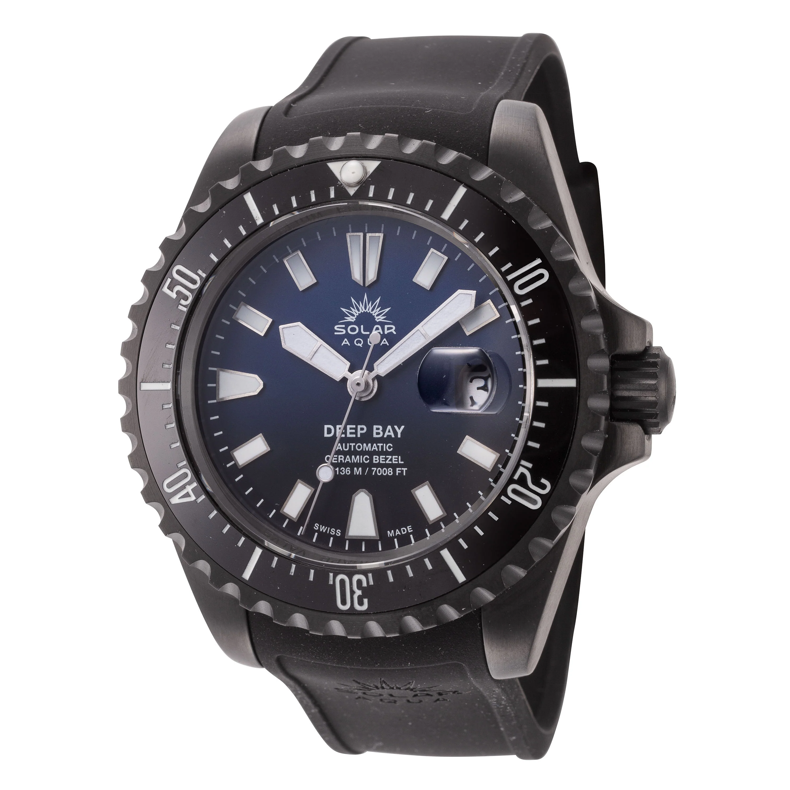 Deep Bay 45mm / Blue / Black | Blue Dial