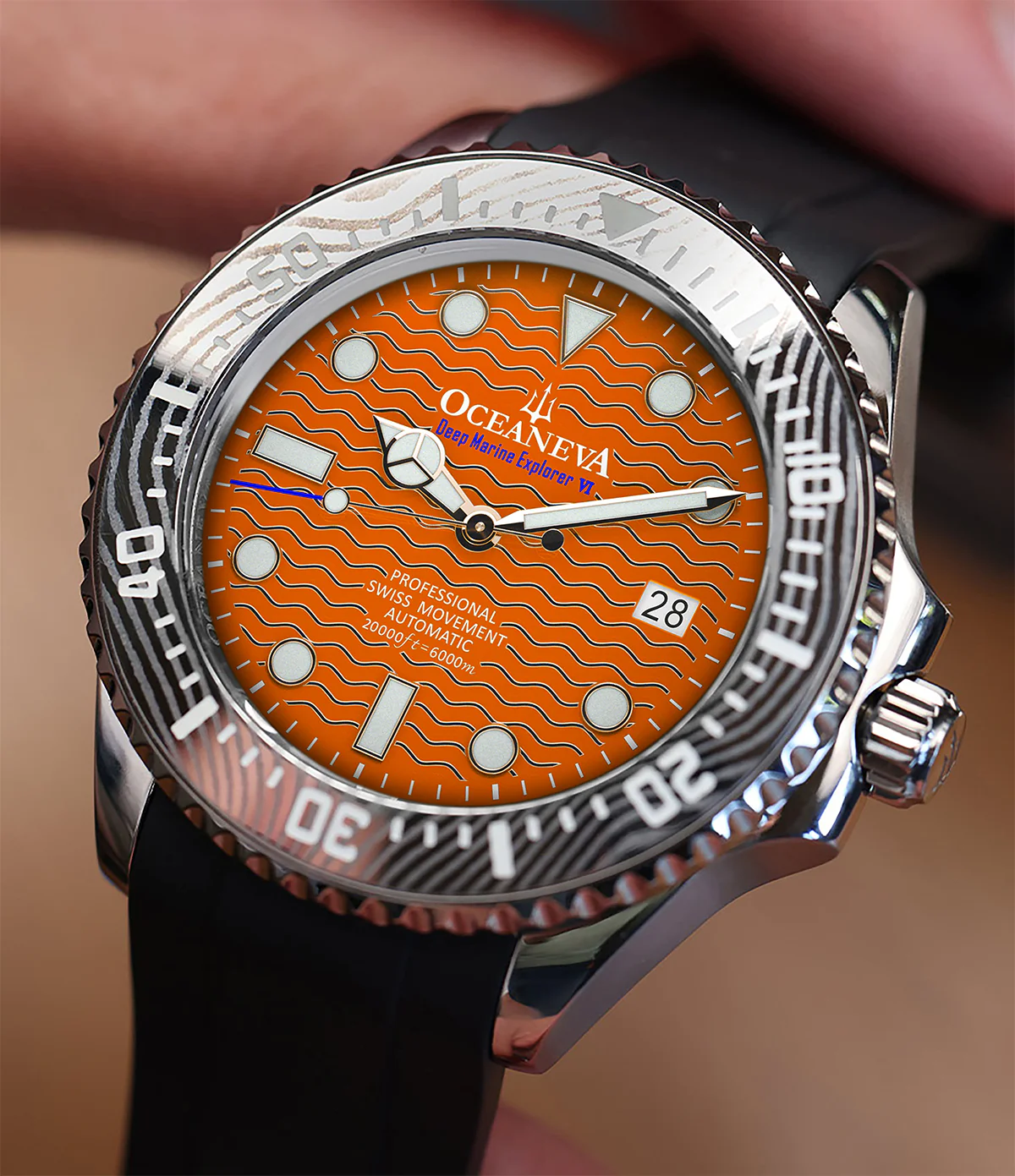 Deep Marine Explorer VI 6000m Grade 5 Titanium 6000m/OrangeDial | Orange Dial - Image 5