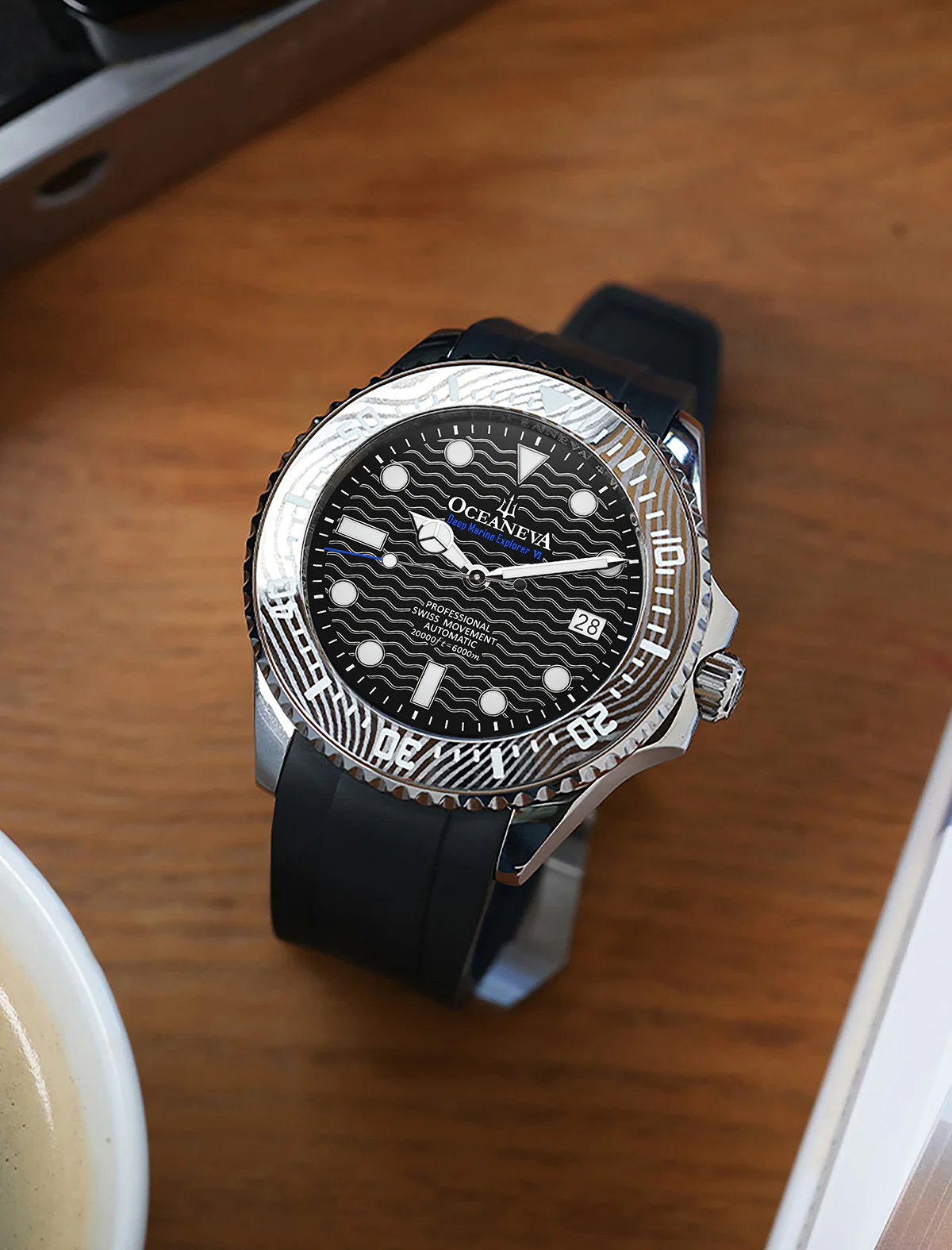 Deep Marine Explorer VI 6000m Grade 5 Titanium 6000m/BlackDial | Black Dial - Image 15