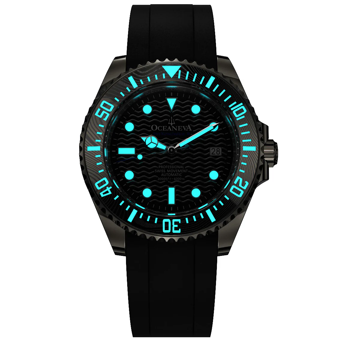 Deep Marine Explorer VI 6000m Grade 5 Titanium 6000m/BlackDial | Black Dial - Image 6