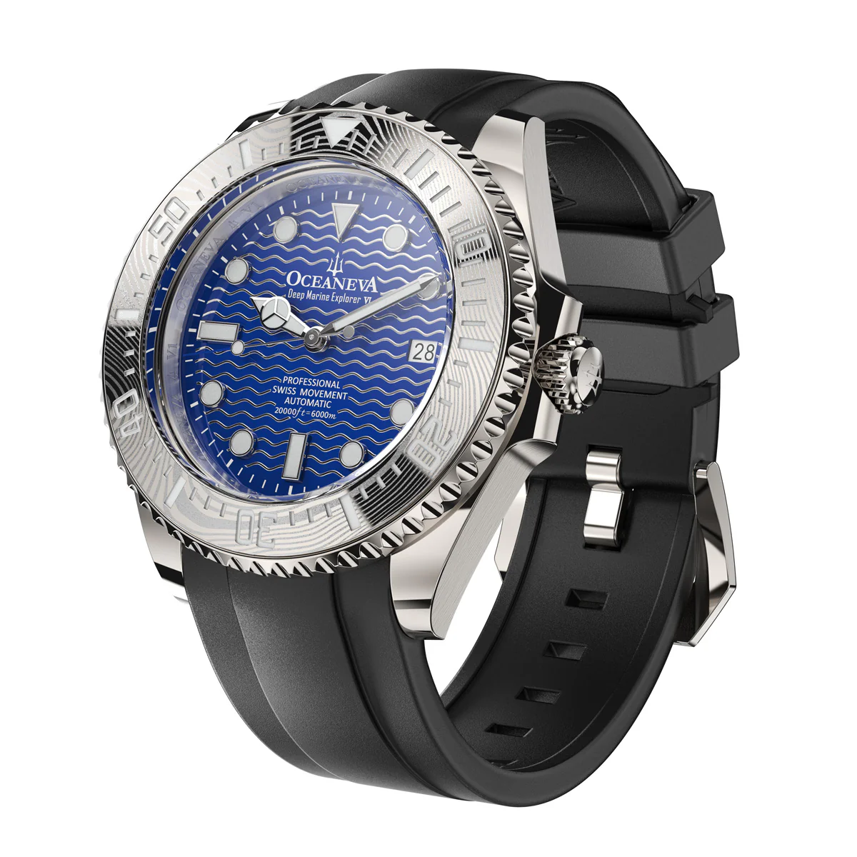 Deep Marine Explorer VI 6000m Grade 5 Titanium 6000m/BlueDial | Blue Dial - Image 18