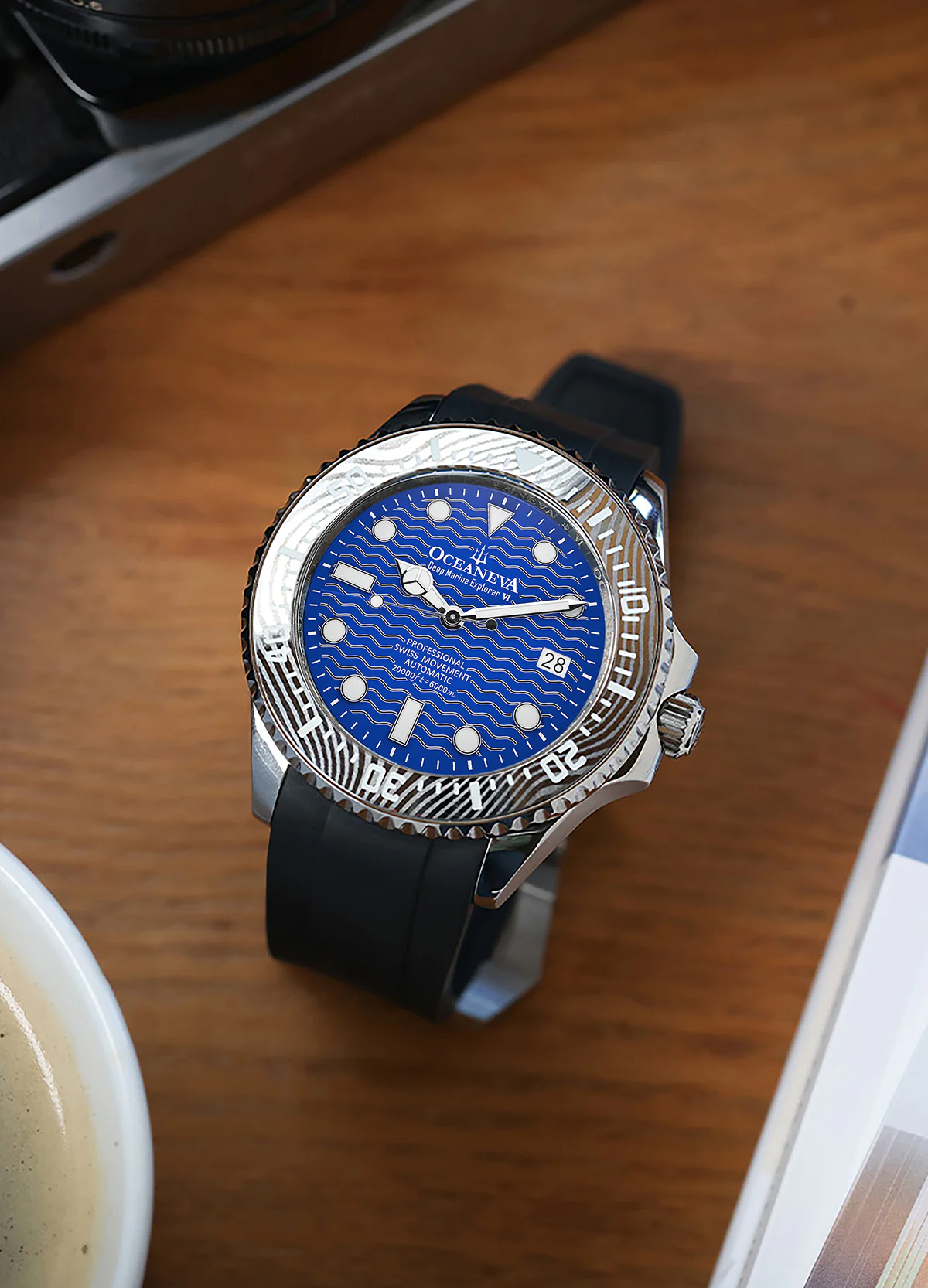 Deep Marine Explorer VI 6000m Grade 5 Titanium 6000m/BlueDial | Blue Dial - Image 5
