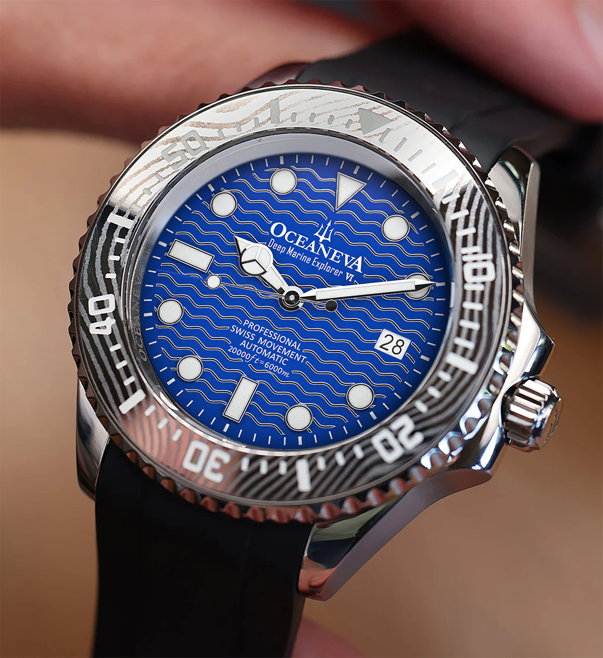 Deep Marine Explorer VI 6000m Grade 5 Titanium 6000m/BlueDial | Blue Dial - Image 7
